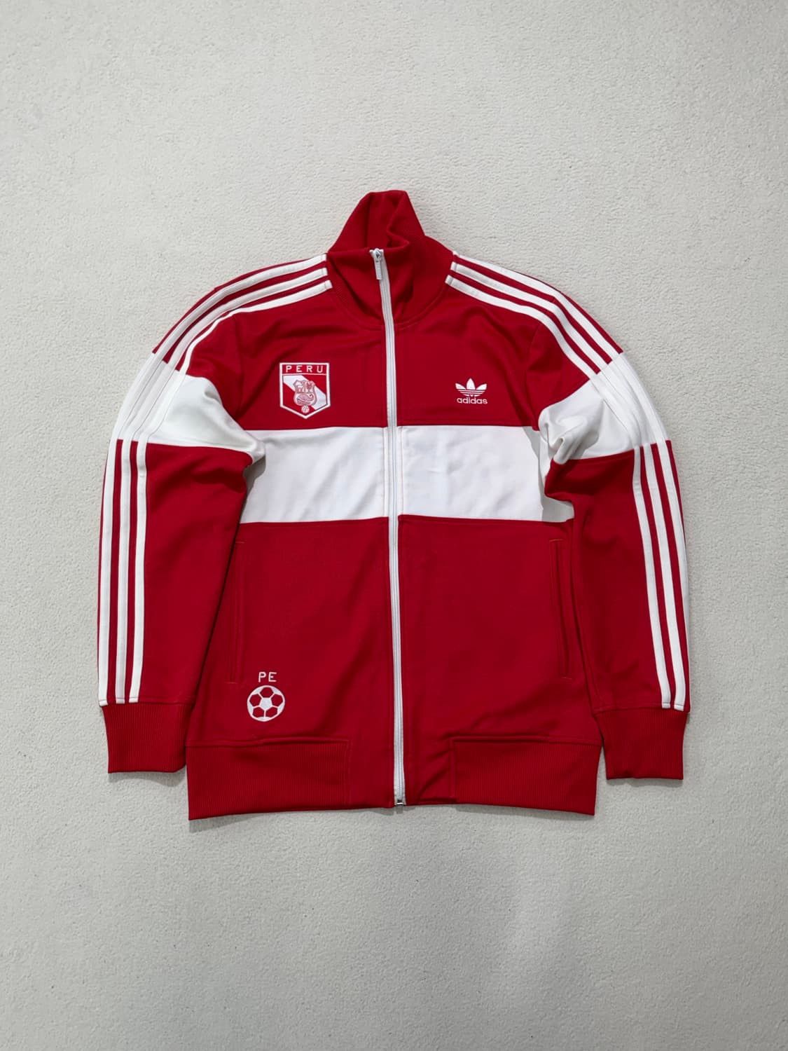 아디다스 파이어버드 유로파 페루 레드 빨강 빨흰 흰빨 져지 상품이미지1