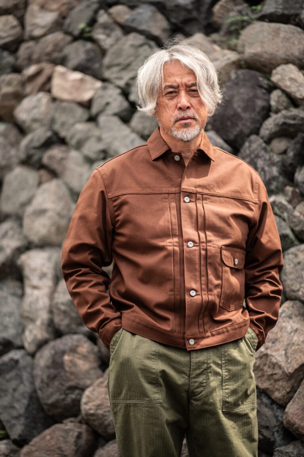 [42]본쿠라 "WILD LIFE TAILOR" 별주 브라운 덕 트러커 상품이미지1