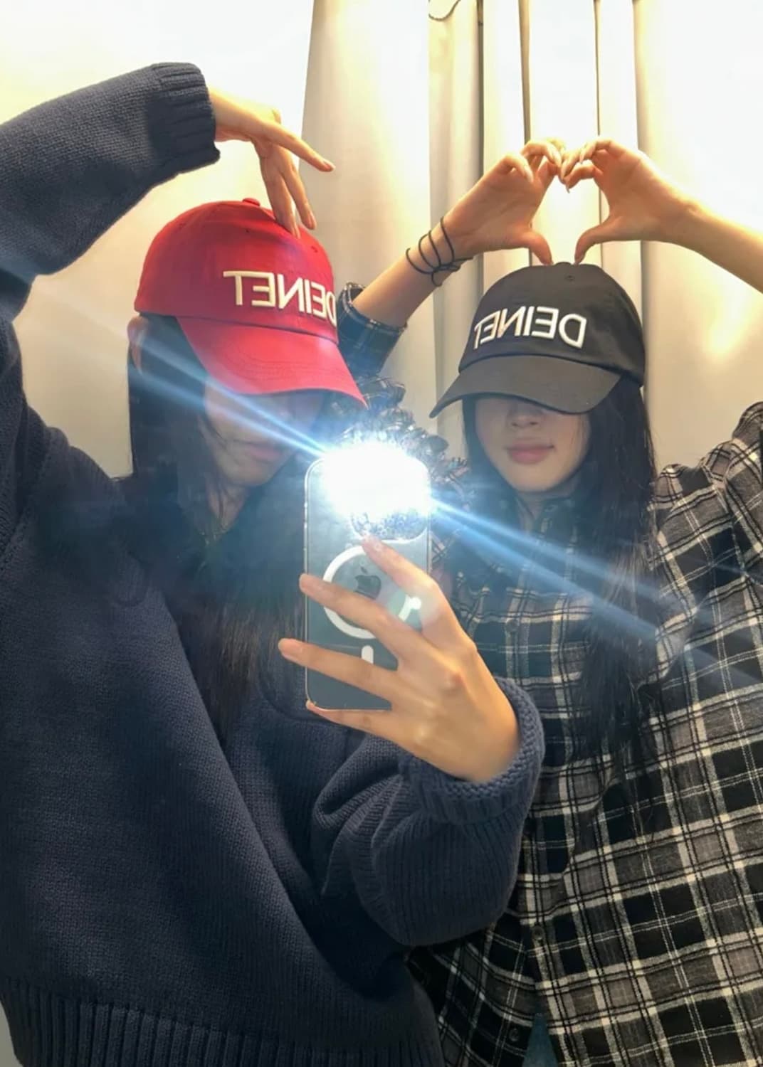 다이닛 워시드 로고 볼캡 버건디 새상품 상품이미지1