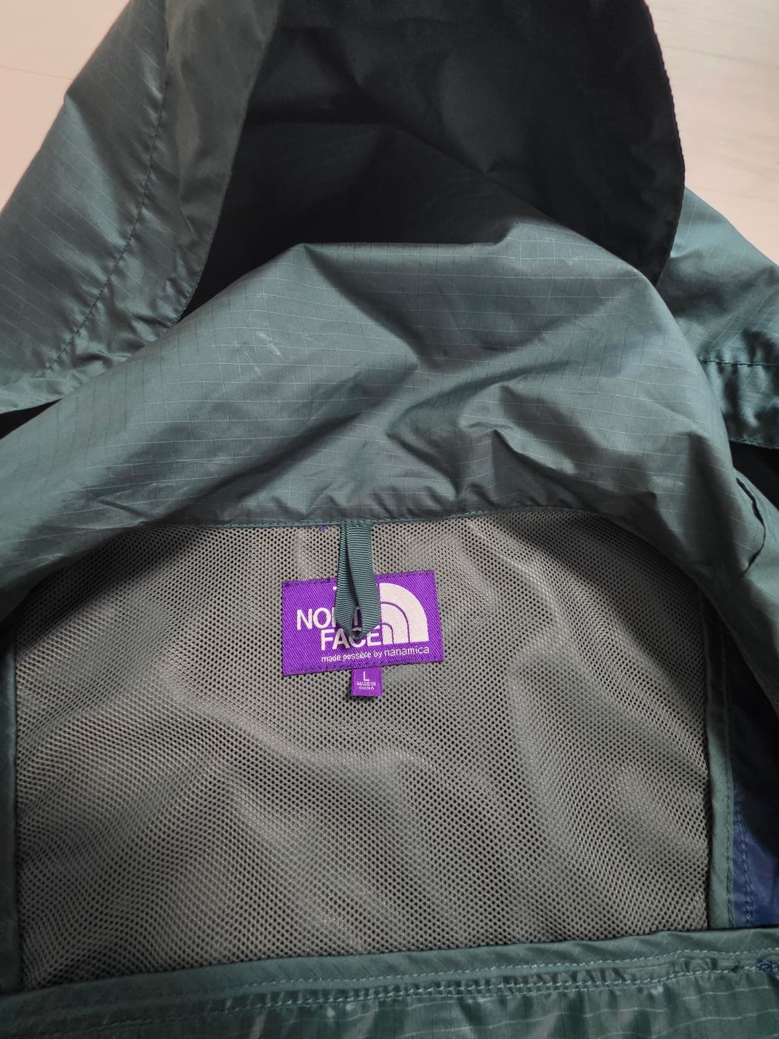 노스페이스 퍼플레벨 그린/네이비 바람막이 L(100-105) 사이즈 상품이미지7