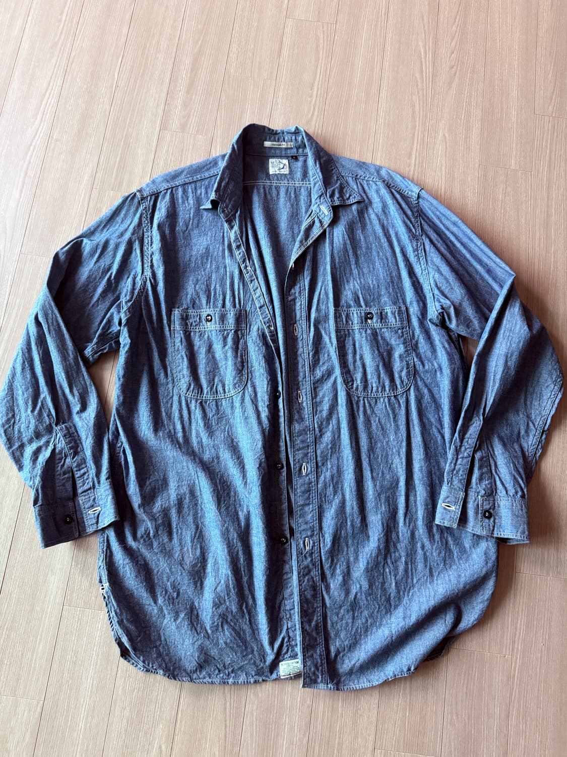 orslow 오어슬로우 샴브레이 셔츠 빈티지핏 5사이즈 상품이미지1