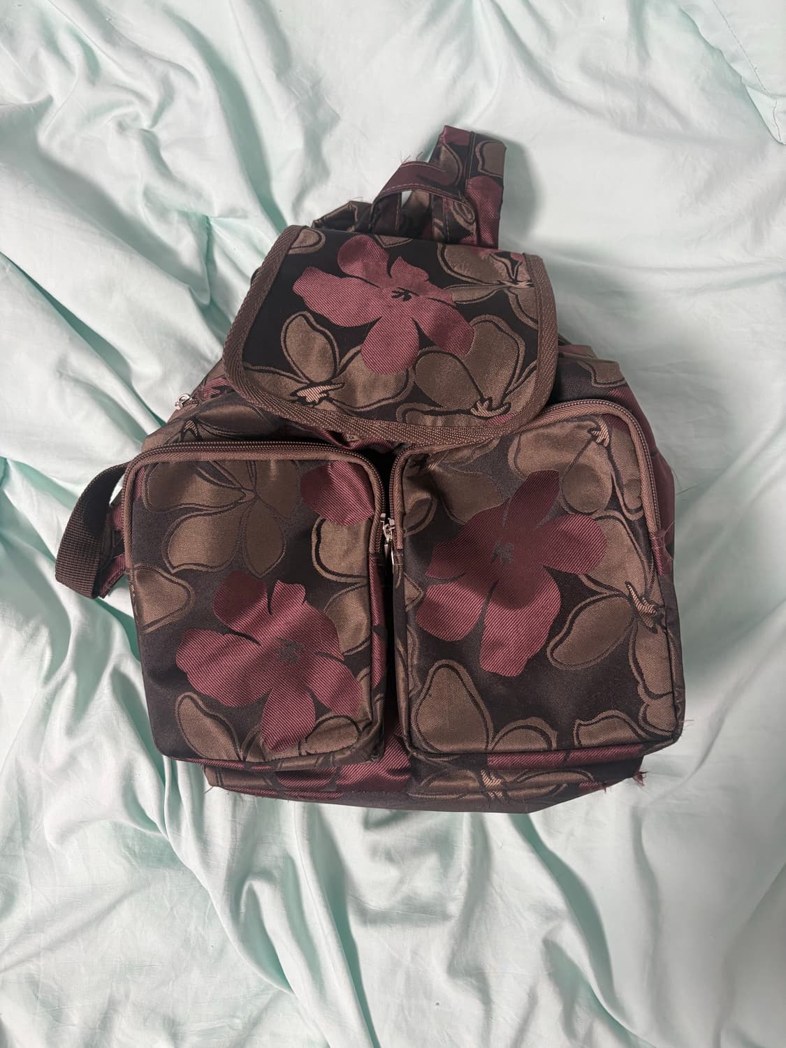 빈티지 플라워 미니 백팩 상품이미지2