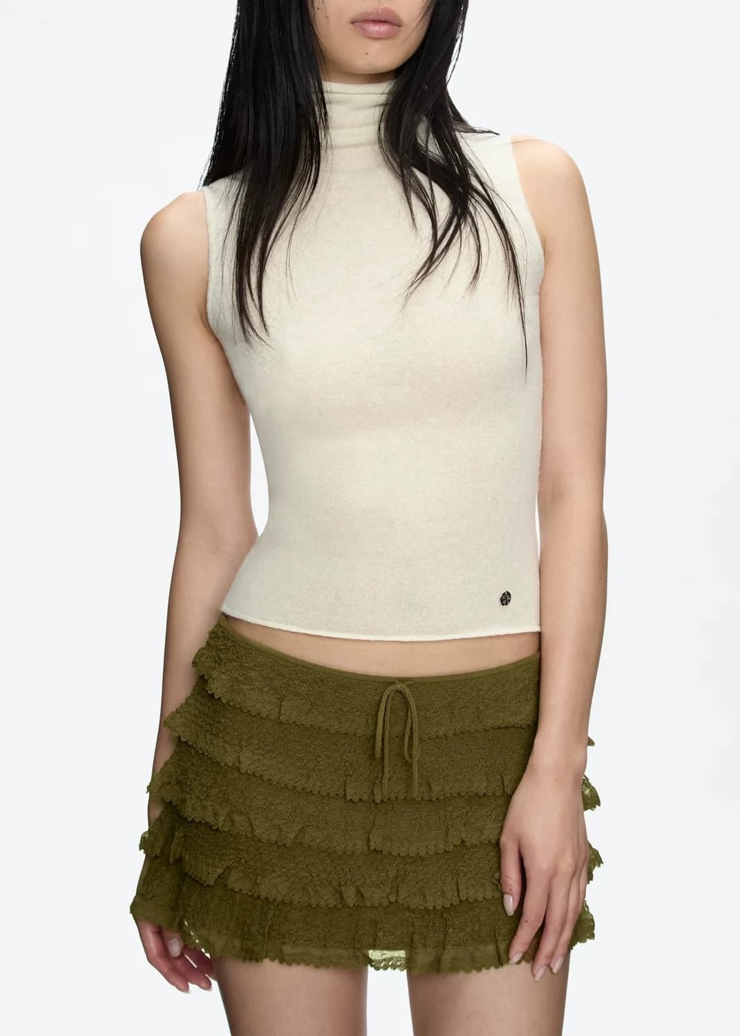 베이지 니트 톱 상품이미지5