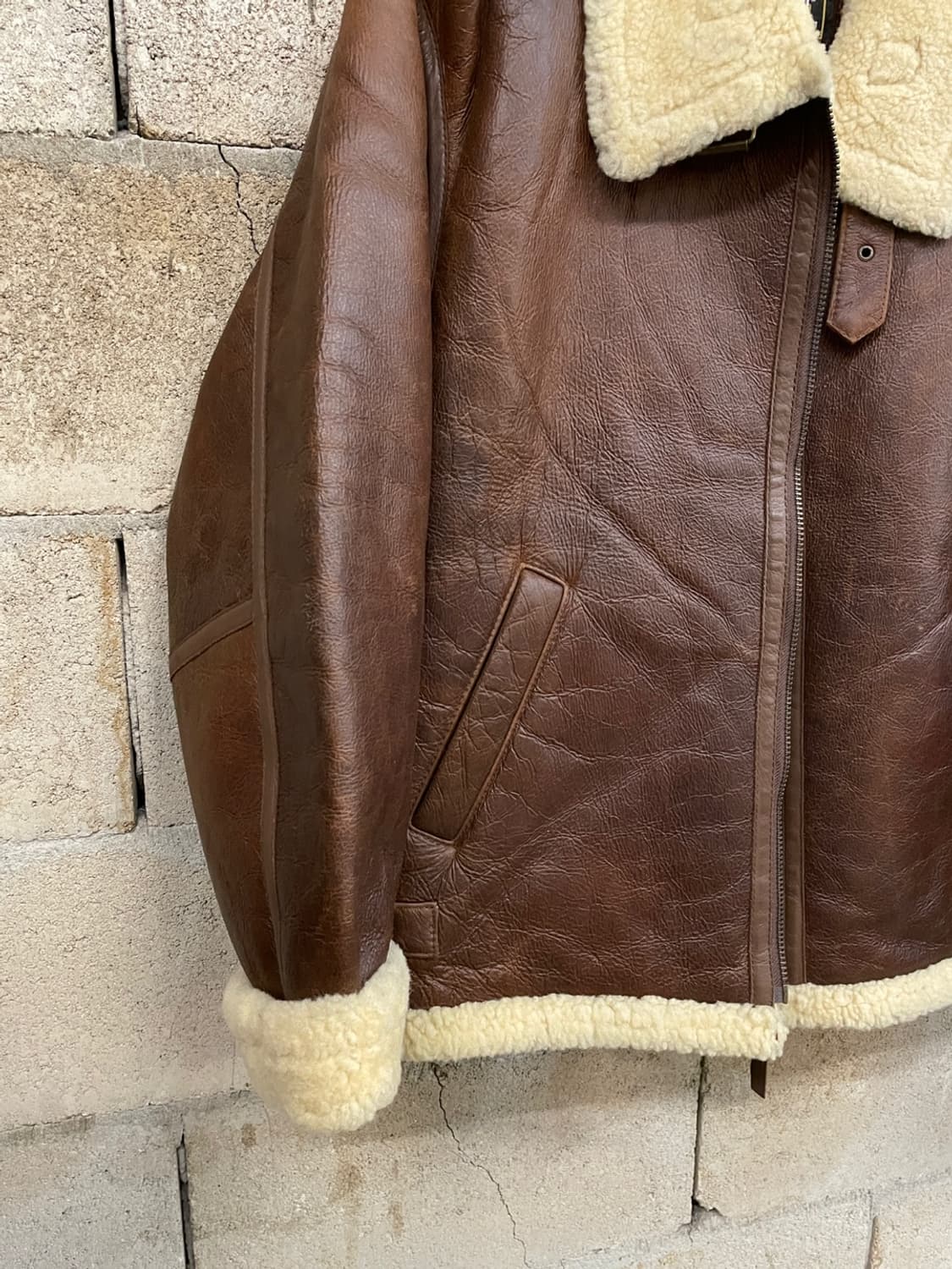 리 양가죽 무스탕 가죽 자켓 상품이미지4