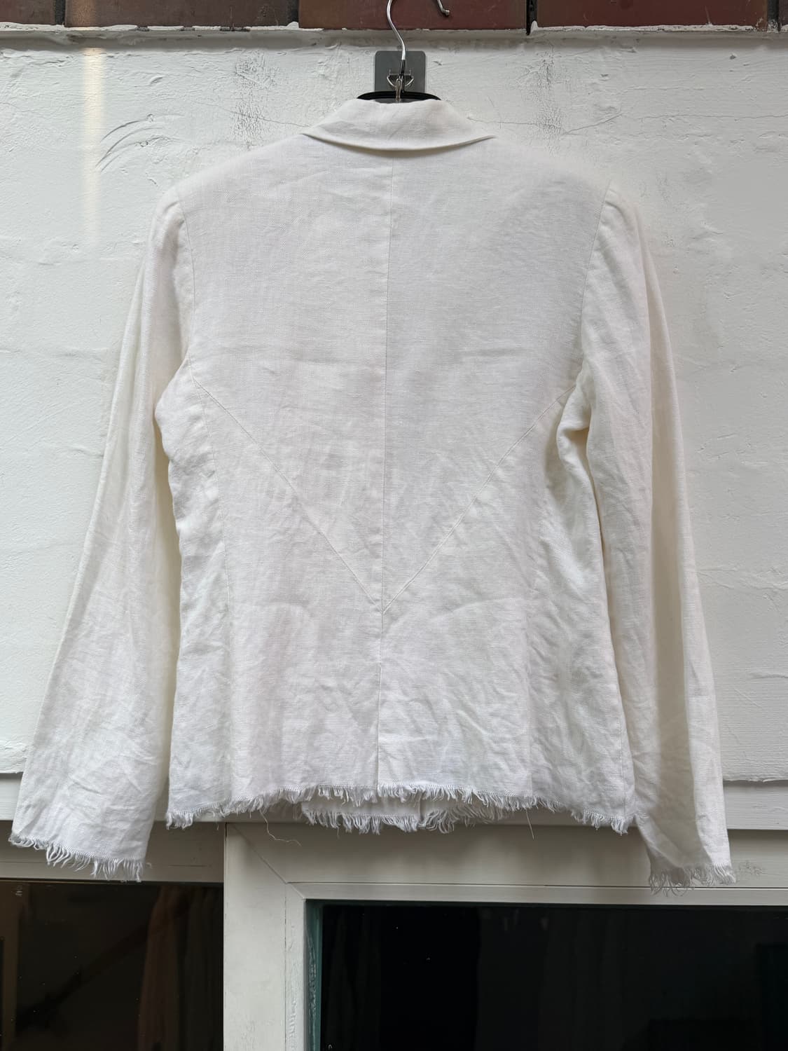 Stefania carrera 이태리 린넨 블레이저 화이트 42 상품이미지7