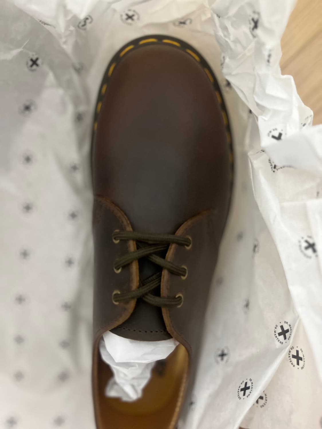 닥터마틴 1461 다크 브라운 크레이지 호스 270사이즈 새제품 상품이미지1