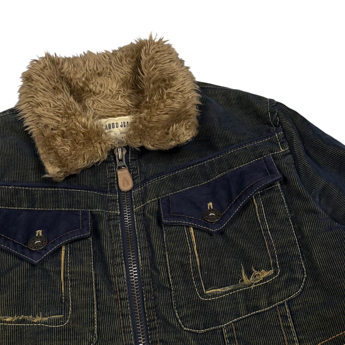 버커루 빈티지 워싱 y2k 데님 자켓 상품이미지2