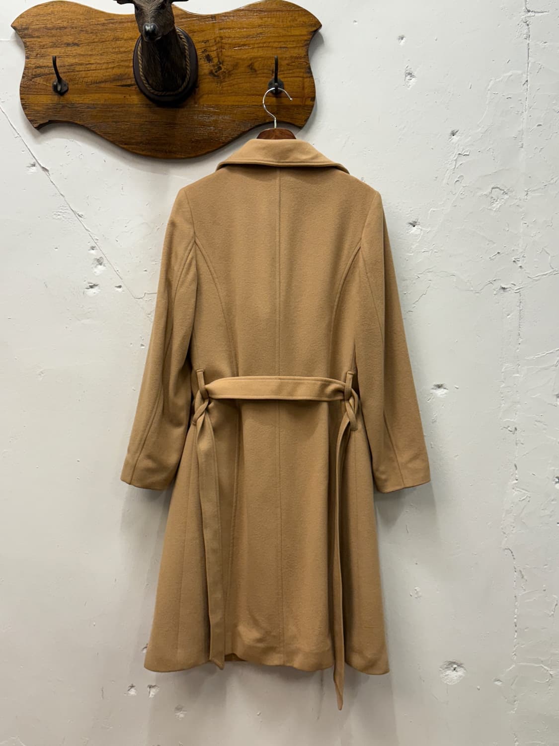 44) Italy Burberry Cashmere Belted Coat 상품이미지6