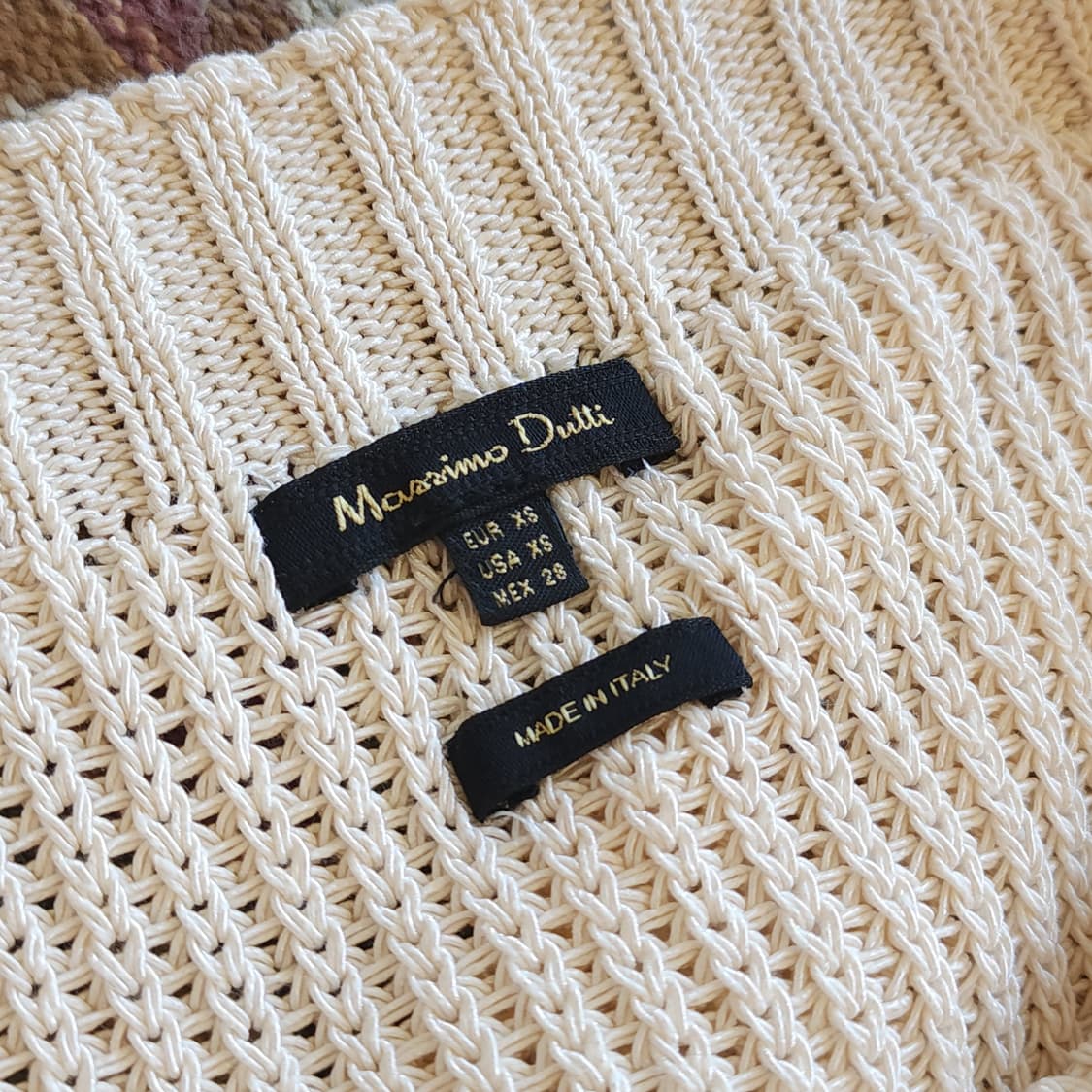 마시모두띠 민소매 나시 뷔스티에 화이트 이탈리아 제조 xs 상품이미지10