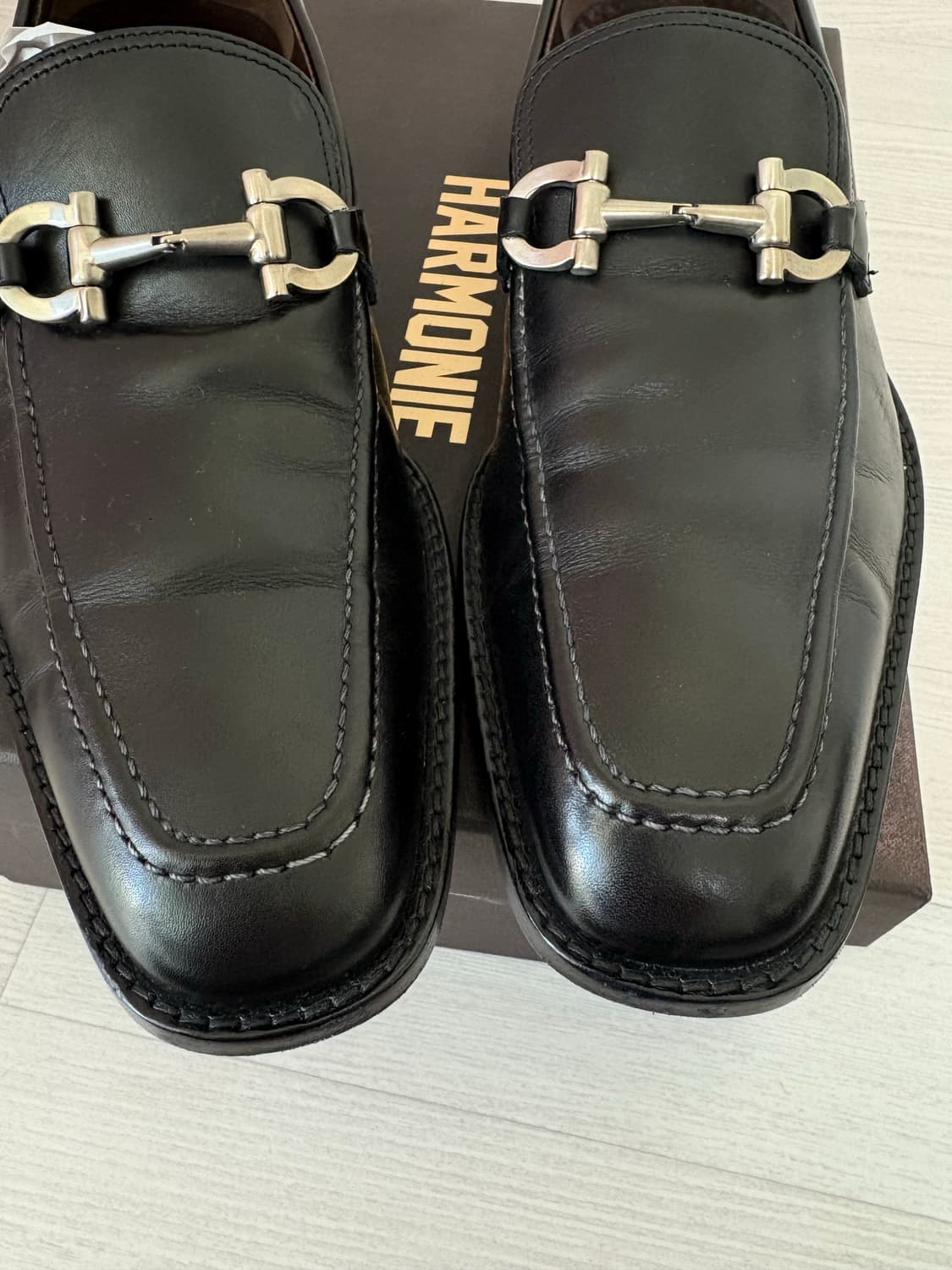 페레가모 블랙 가죽 로퍼 265 8D  상품이미지7