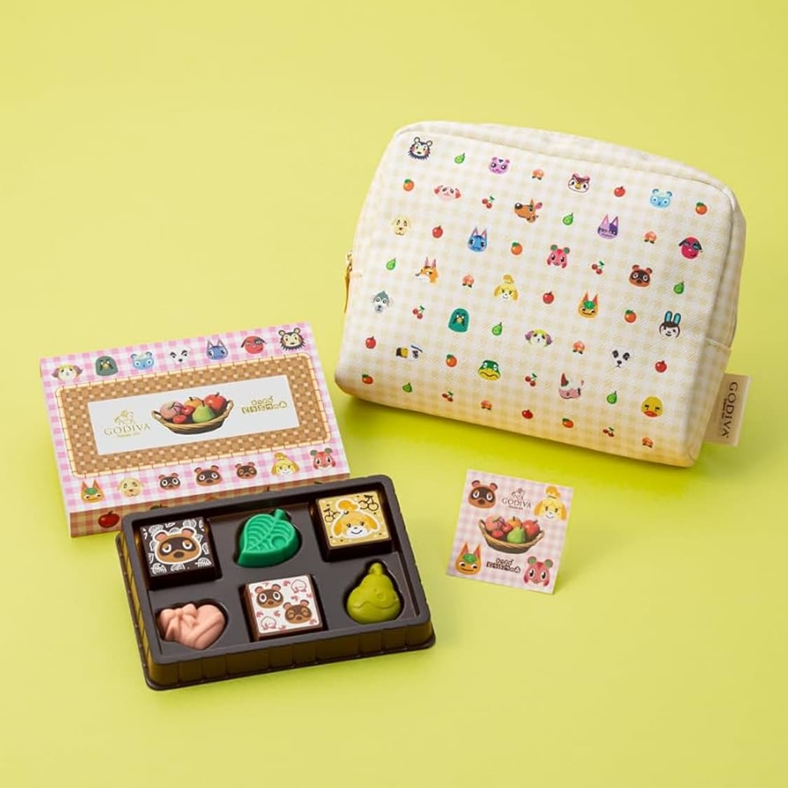 고디바 x 동물의숲 파우치 상품이미지2
