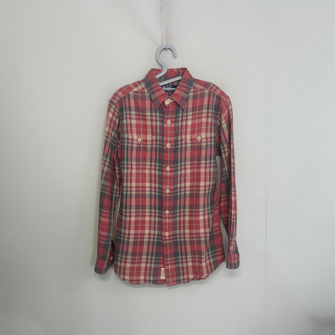 폴로 남성 체크 셔츠 남방 95 S  상품이미지1