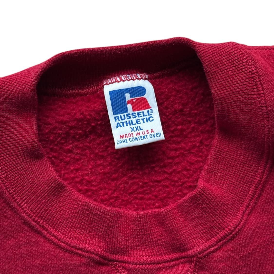 90s 러셀 스웻셔츠 레드 상품이미지4
