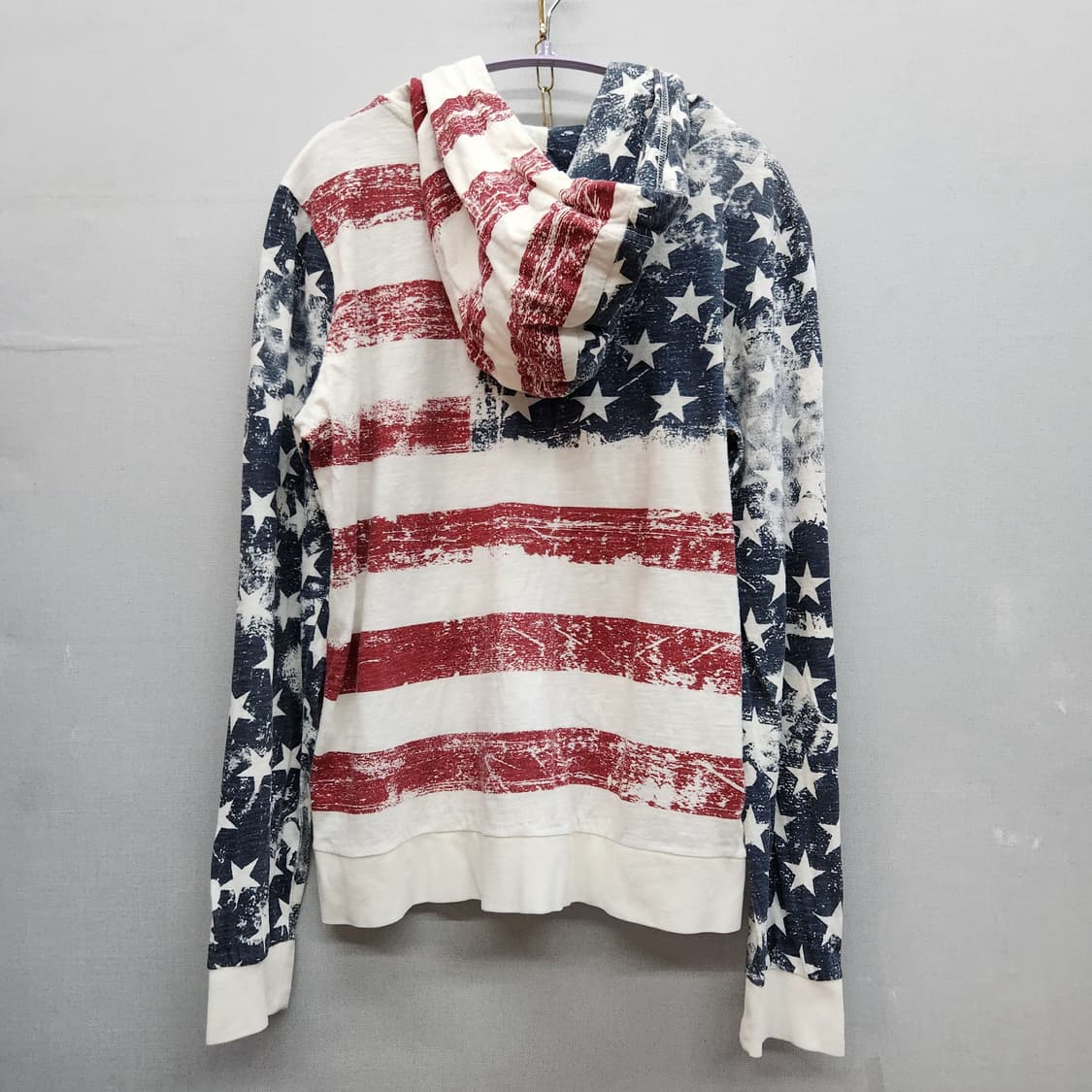 Jeep 지프 성조기 패턴 빈티지 후드집업 S(S~M) 상품이미지4