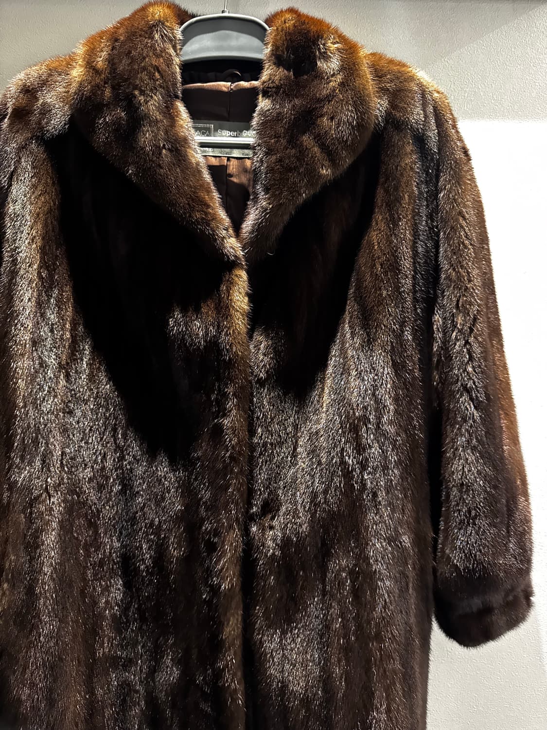 사가밍크 풀스킨 롱 밍크 코트 상품이미지3