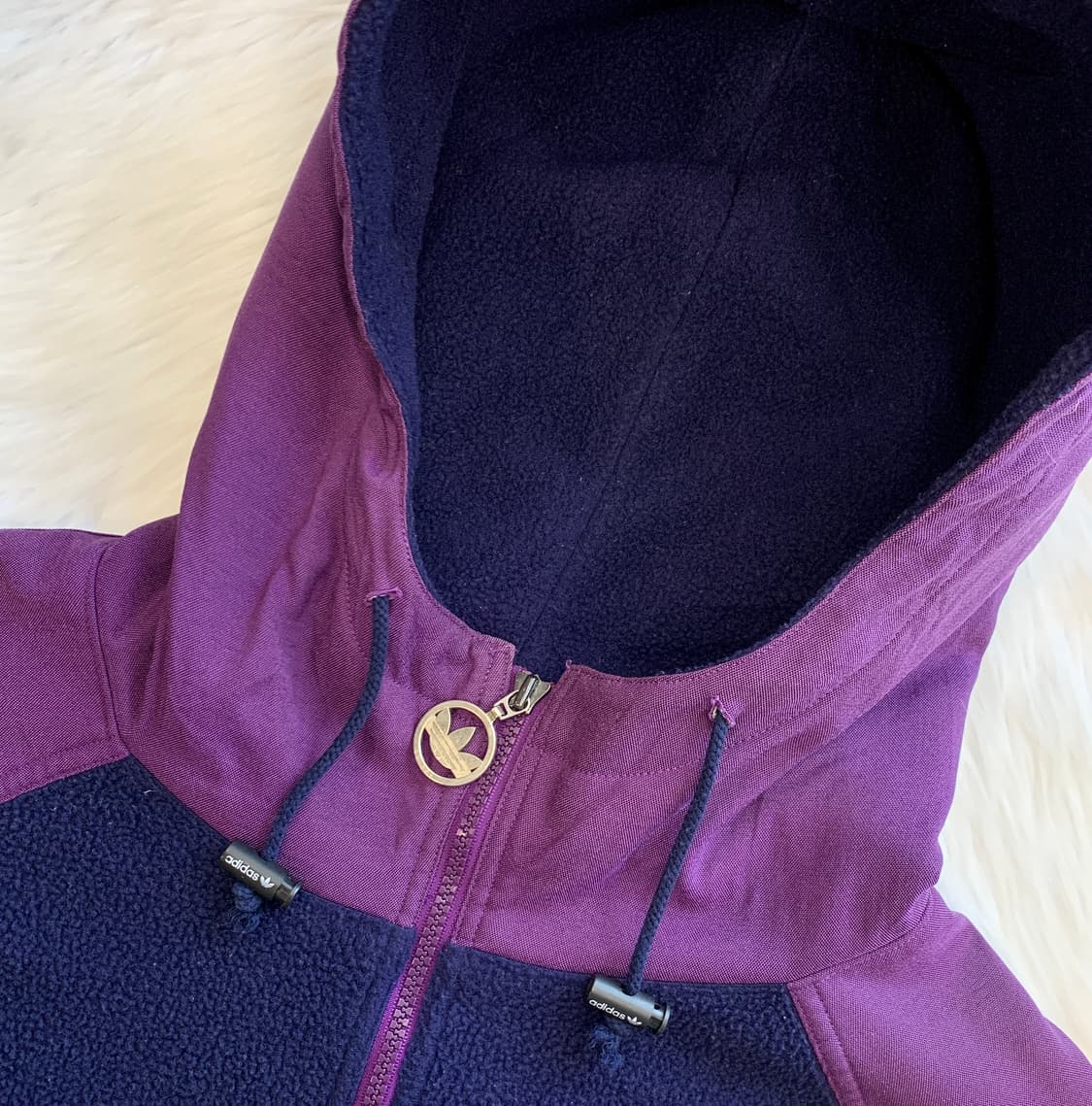 80's 아디다스 빅로고 후드 아노락 후리스 1789 상품이미지4