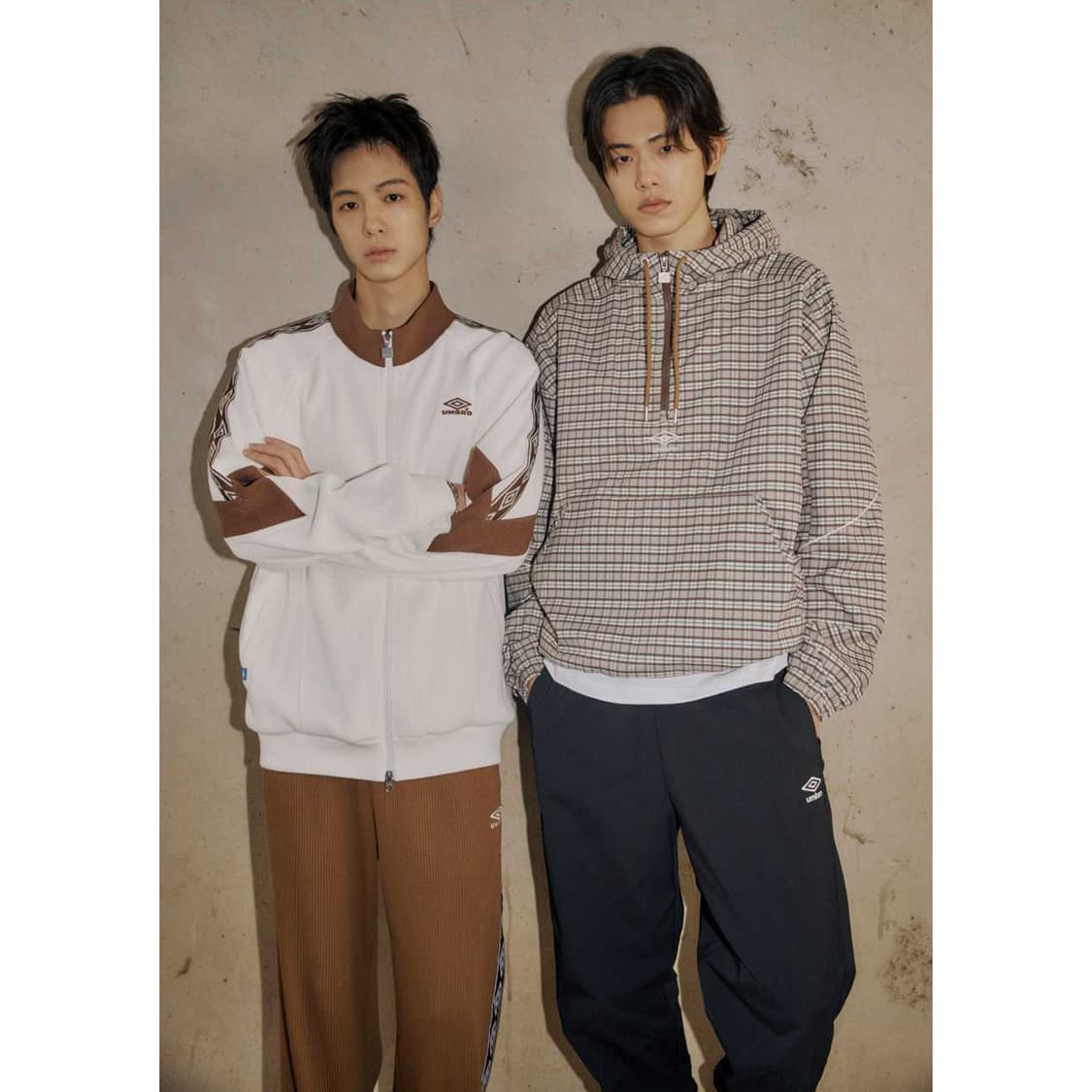 엄브로 | 와플 와이드 트랙팬츠 | 티라미수 | 90 상품이미지6