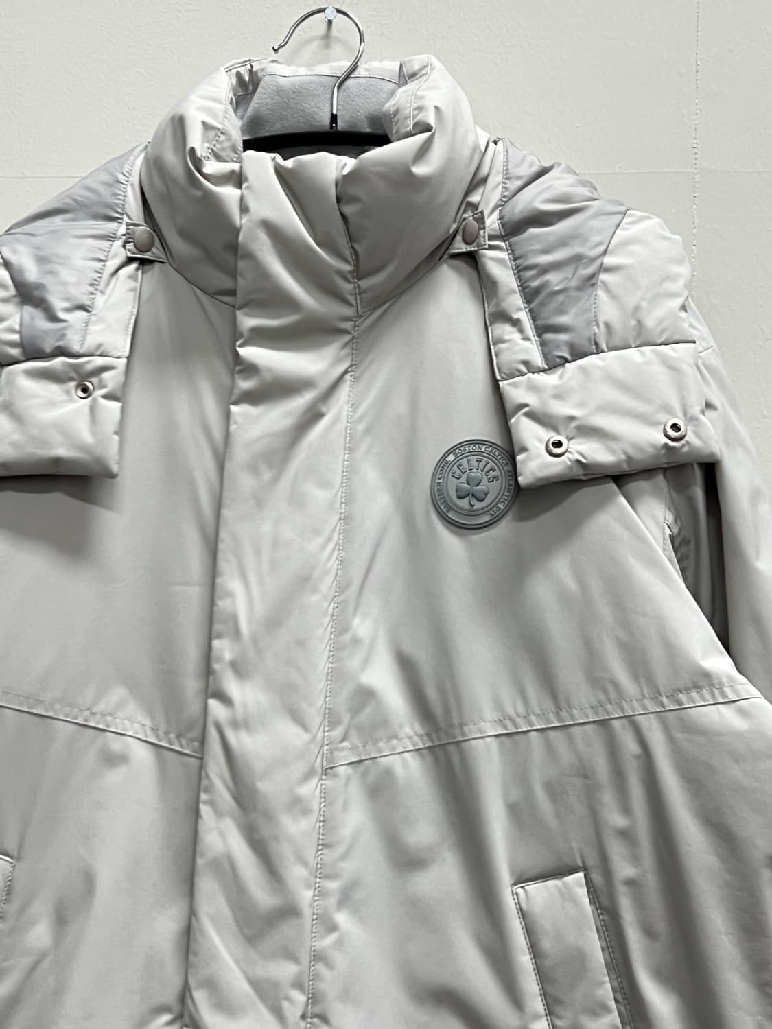 NBA 소로나 씬다운 숏기장 패딩 자켓 라이트그레이 상품이미지3