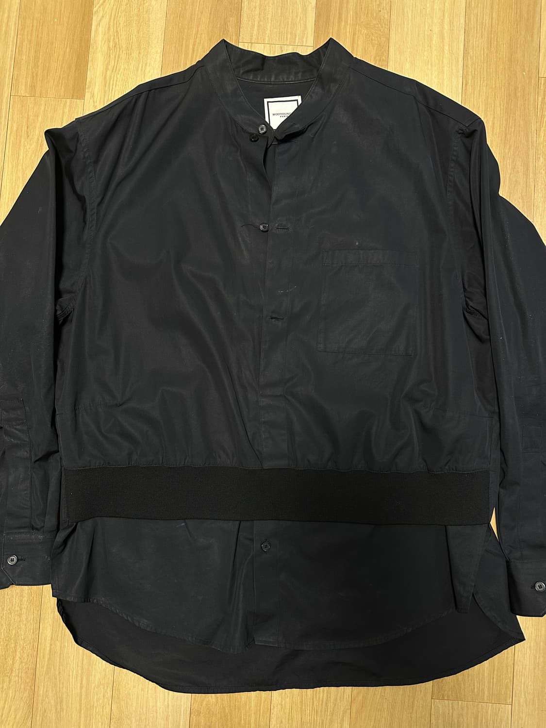 우영미 파리 블랙 레이어드 셔츠 상품이미지2