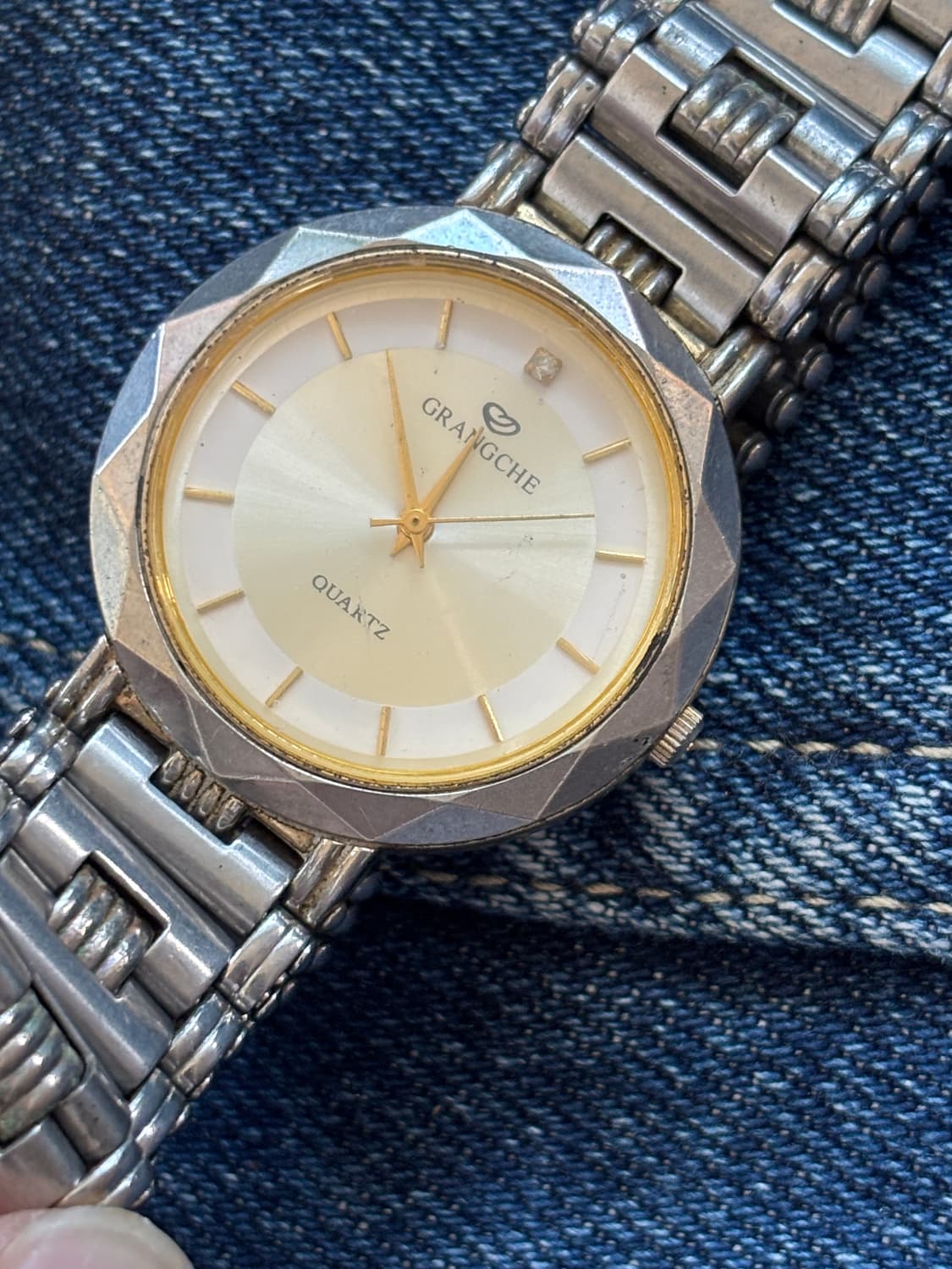 vintage grangche quartz metal watch 상품이미지3
