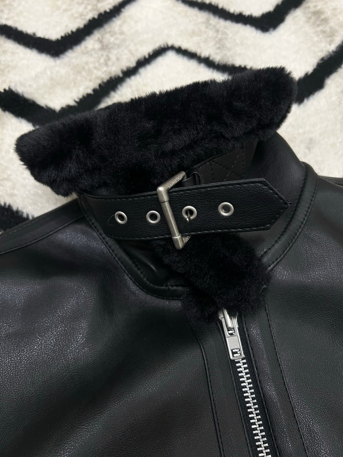[M]도프제이슨 무스탕/블랙 상품이미지4