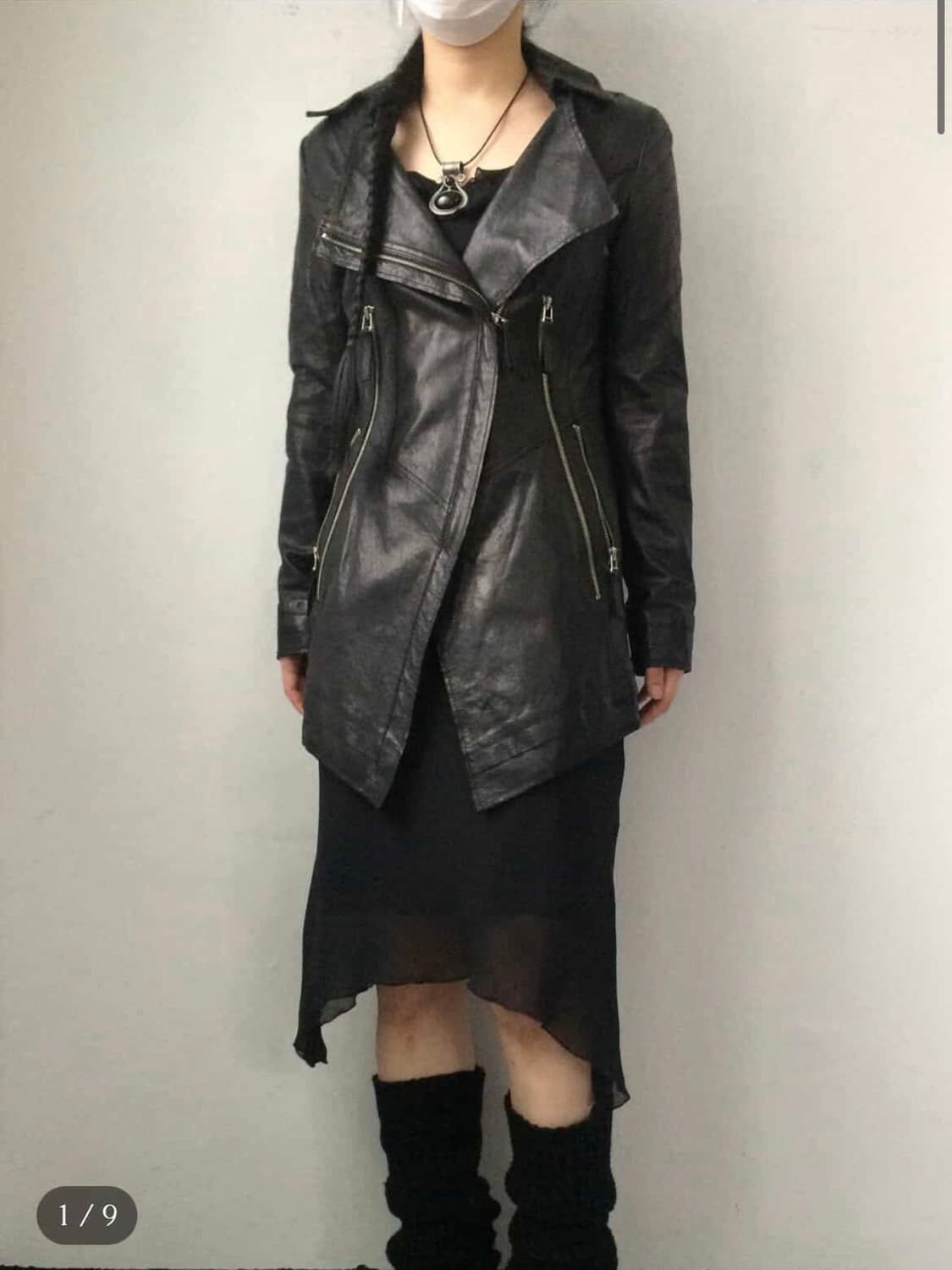 Sanmountains Unbalanced leather jacket 상품이미지1