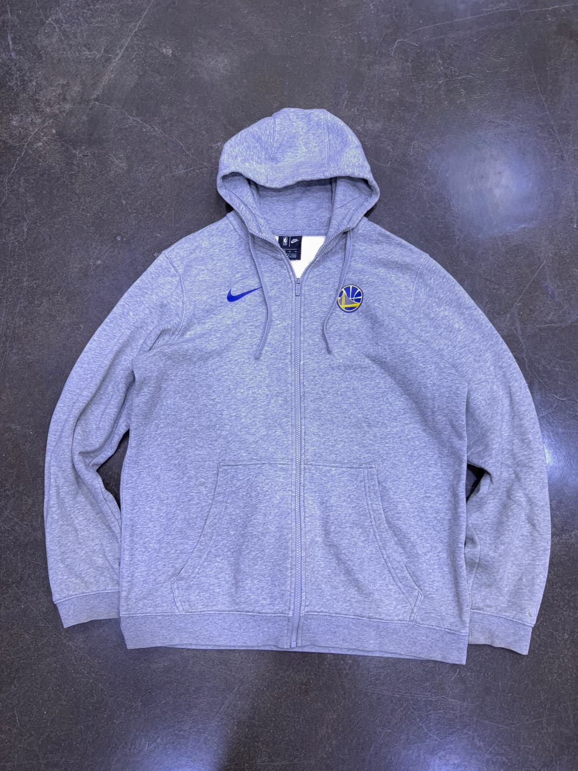 나이키 NBA 골든스테이트 워리어스 후드집업 후디 그레이 XL 상품이미지1