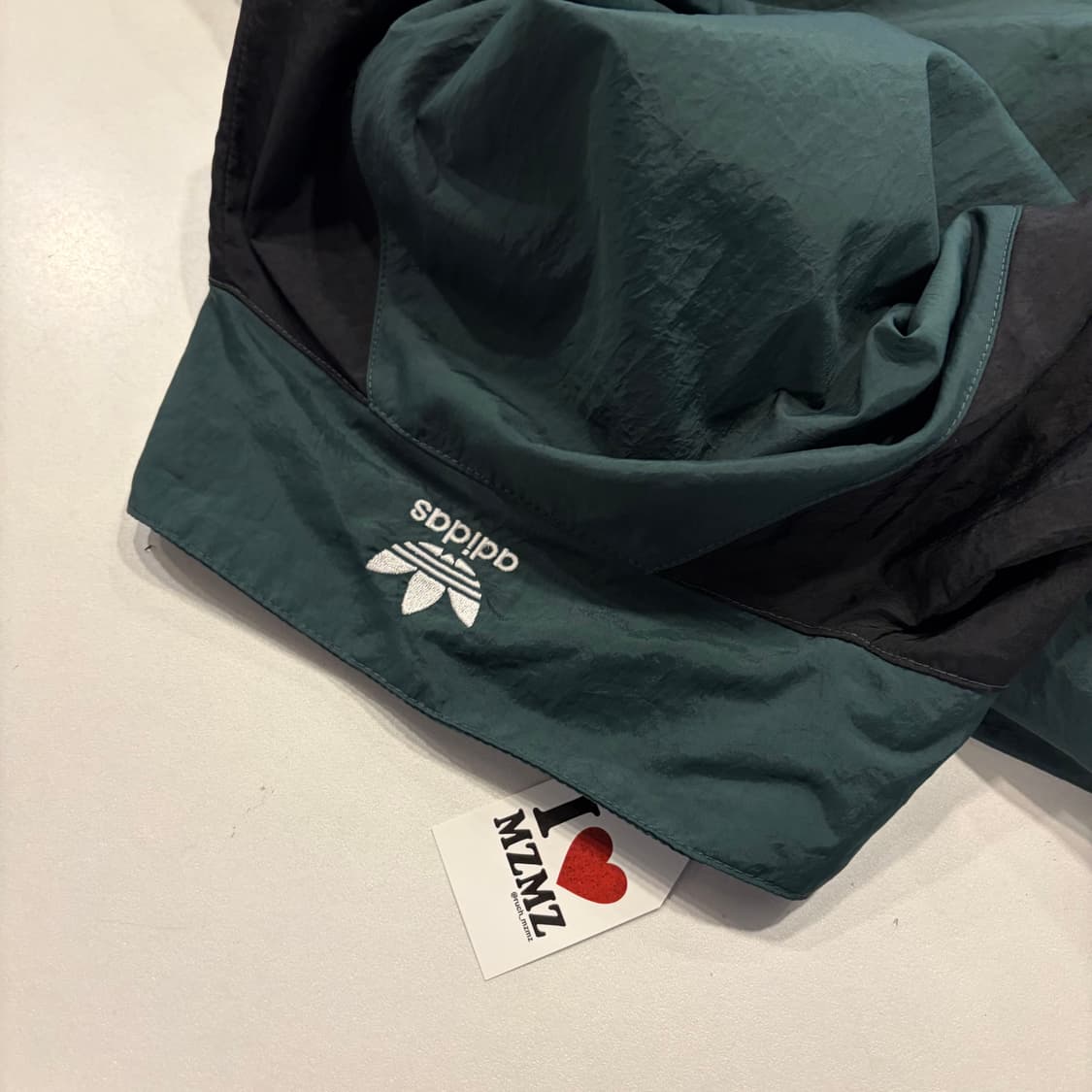 [XL] 아디다스 리카이브 삼선 바람막이 그린 블랙 화이트 D594 상품이미지10