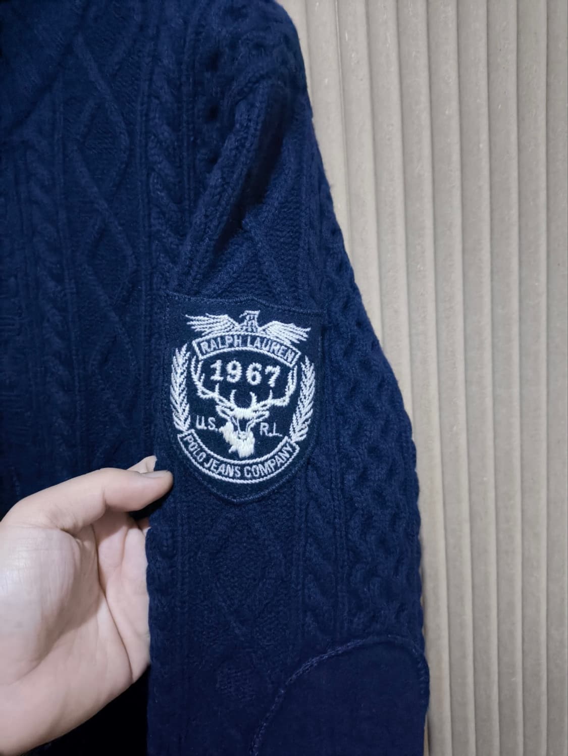 L사이즈 폴로랄프로렌 토글버튼 케이블 니트 가디건 상품이미지4