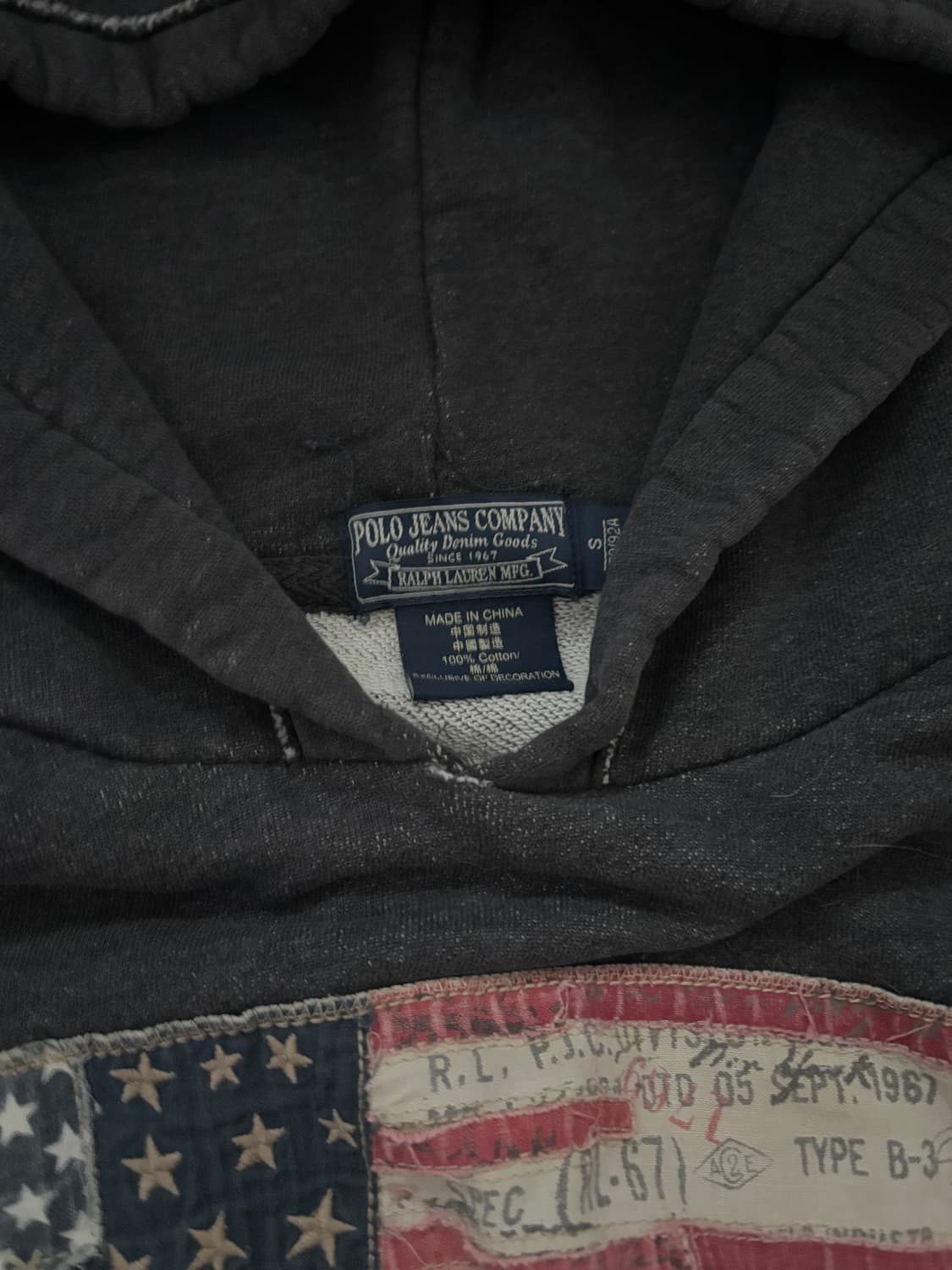 • Charcoal Polo Jeans American Flag hood 상품이미지6