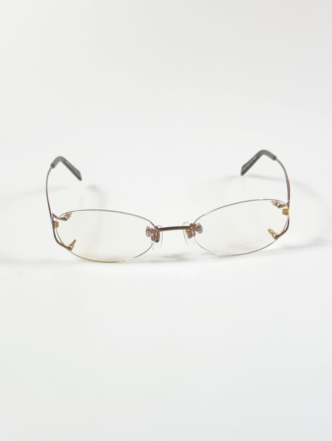 KENZIA ITALT 무테 오벌 메탈 프레임 빈티지 안경 상품이미지2