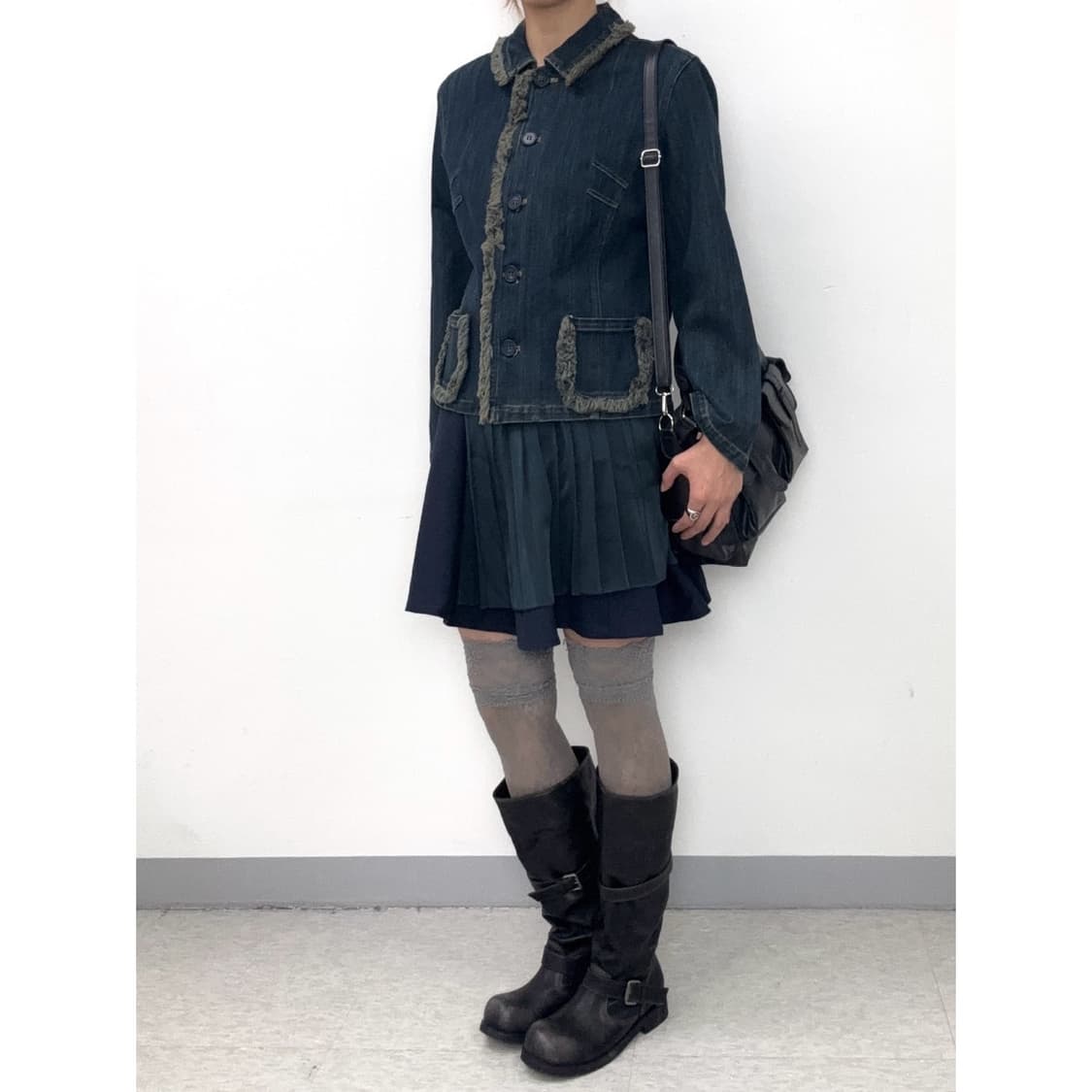 빈티지 데님 자켓 상품이미지3