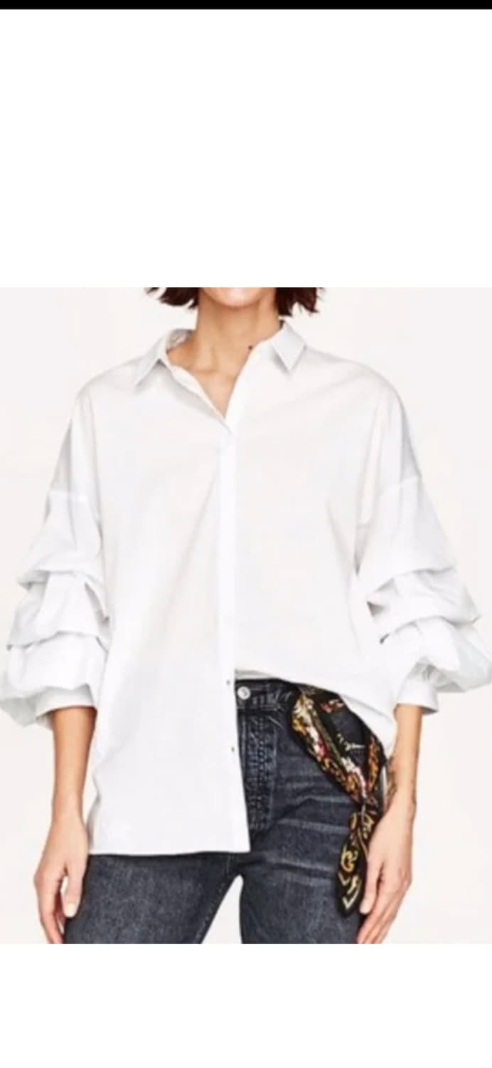 ZARA 여성 러플 볼륨 블라우스 상품이미지3