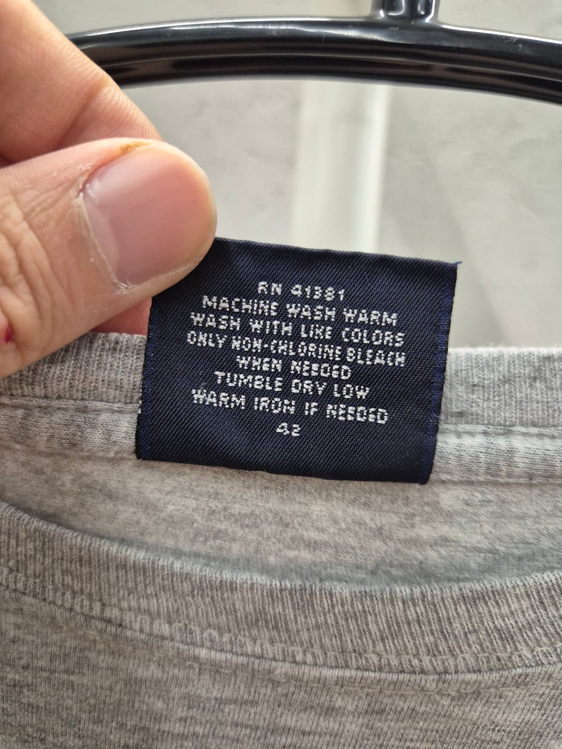 폴로 랄프로렌 그레이 반팔 티셔츠 S 상품이미지6