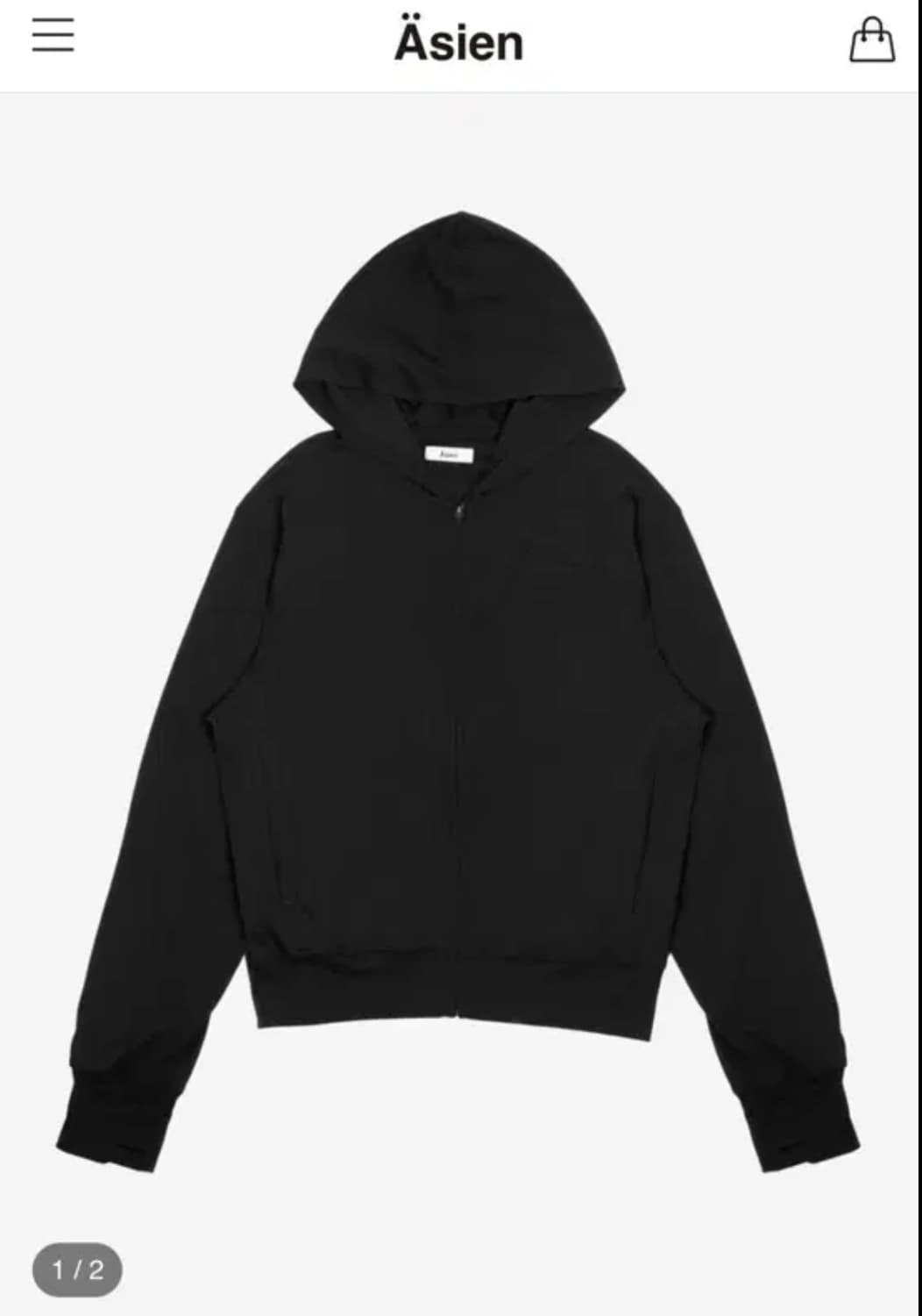 asien 후드집업 black 1사이즈 상품이미지1