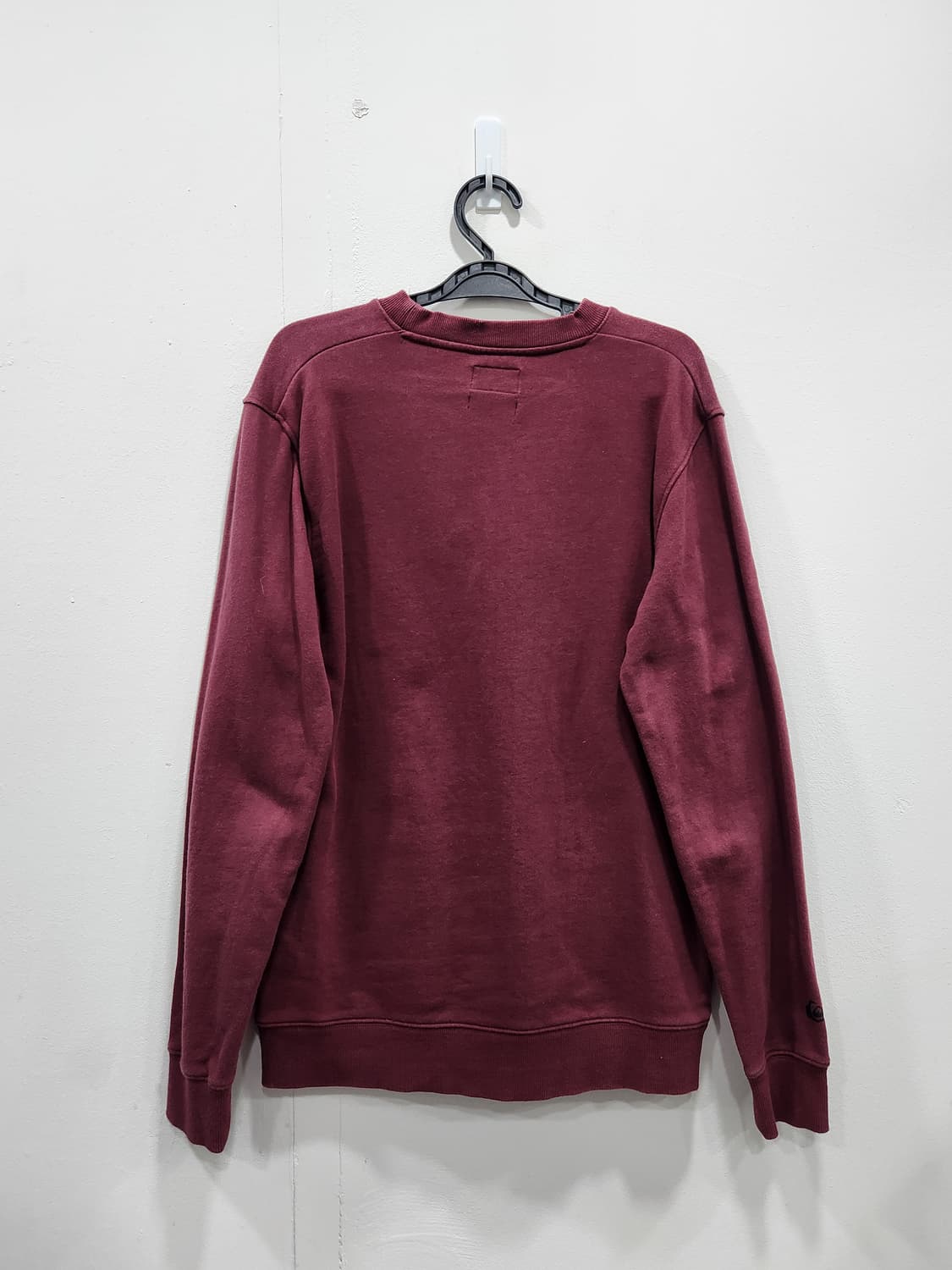 퀵실버 맨투맨 버건디 남녀공용 100사이즈 상품이미지3