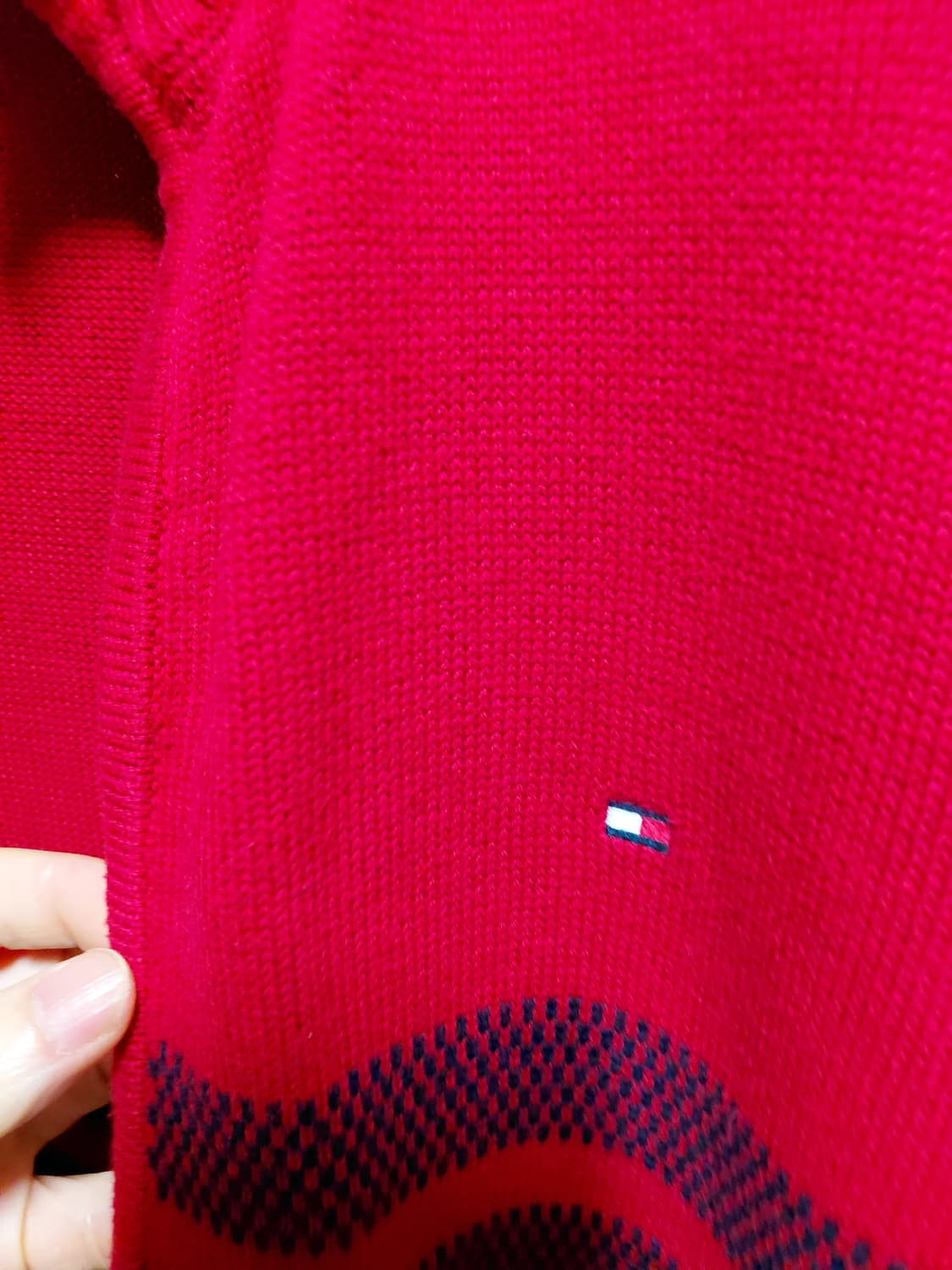 [타미힐피거]코튼 풀집업 가디건 L(105)사이즈 상품이미지4