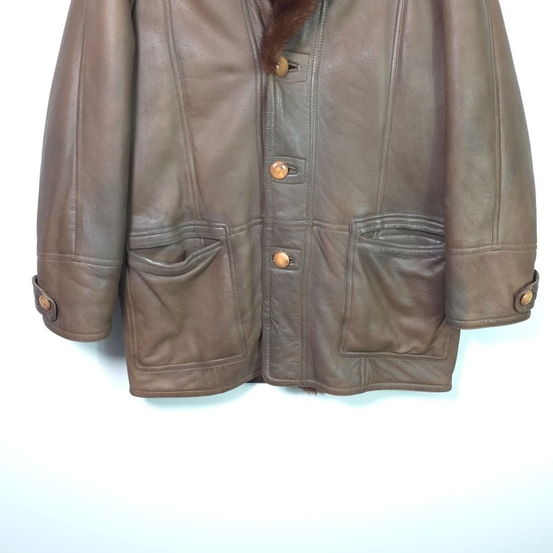 DINNO GALLUCCI 디노갈루치 양가죽 무스탕 코트 XL 상품이미지4