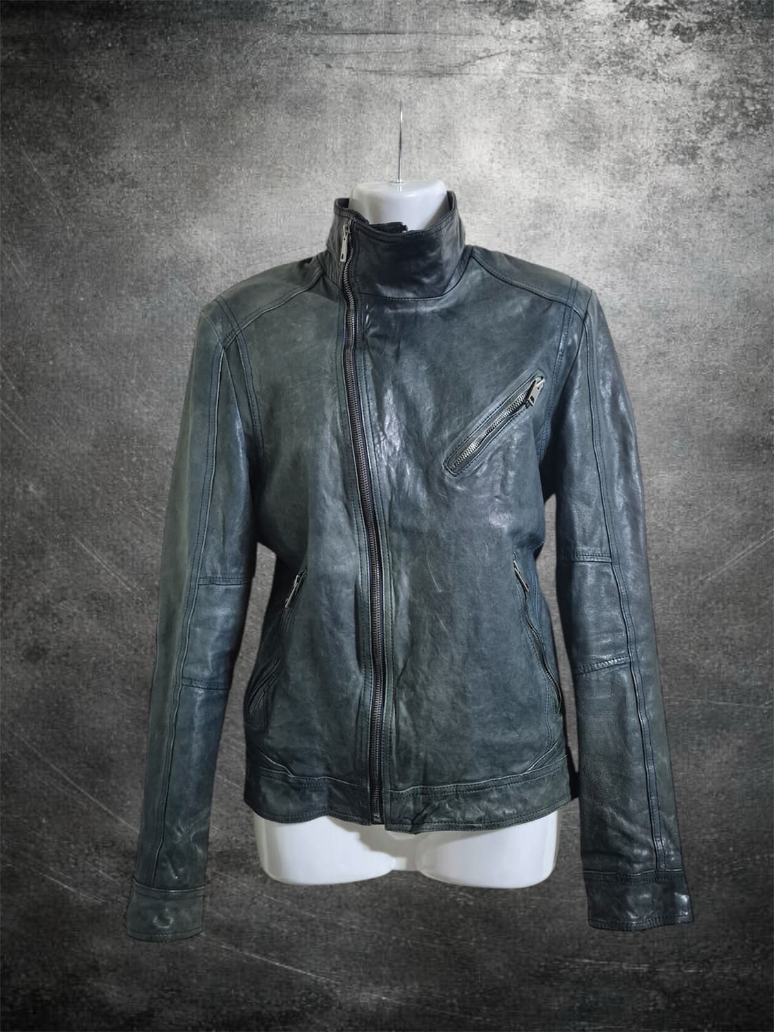 double zip lamb skin jacket 상품이미지1