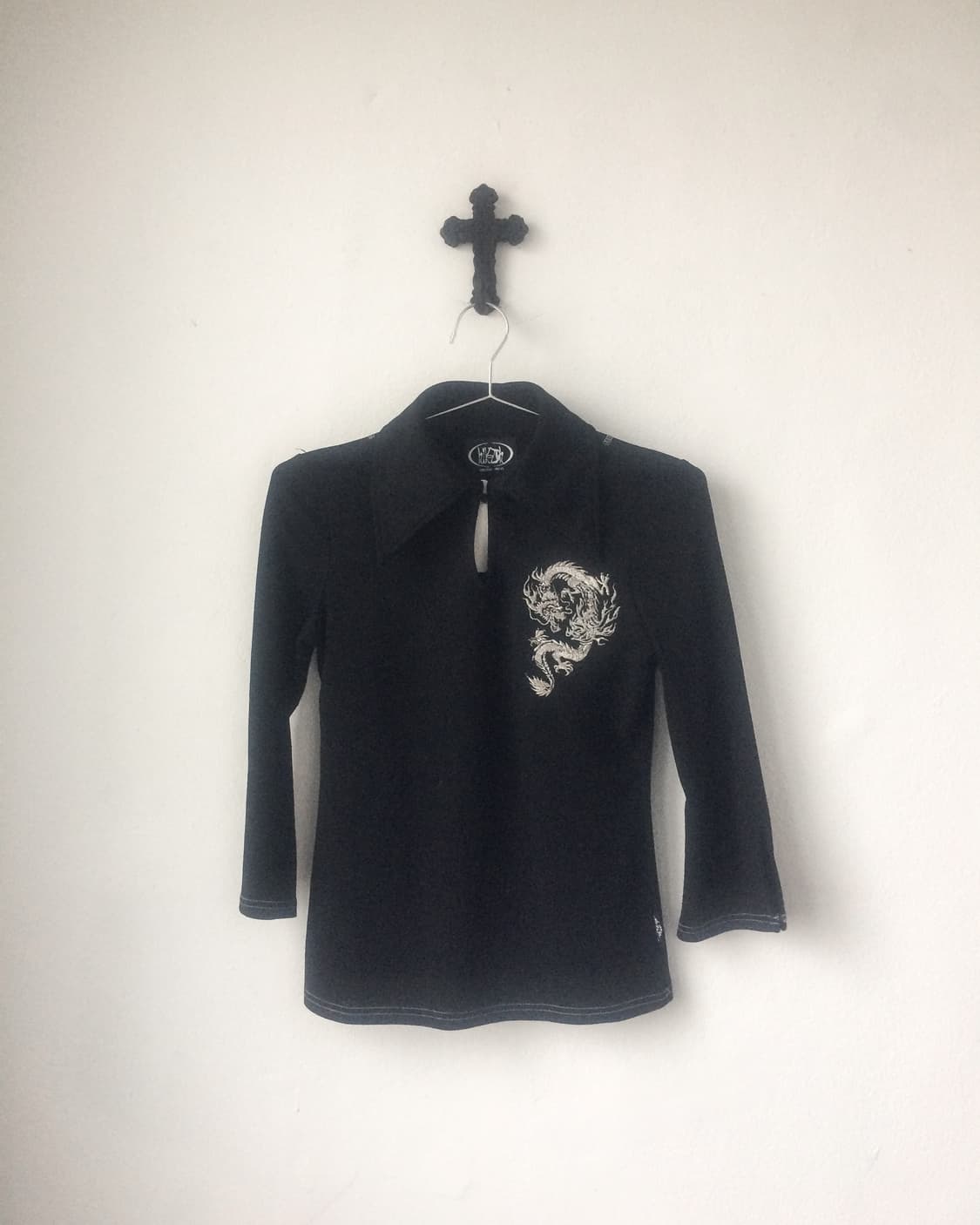 Ozz on dragon needle work shirt top 상품이미지2