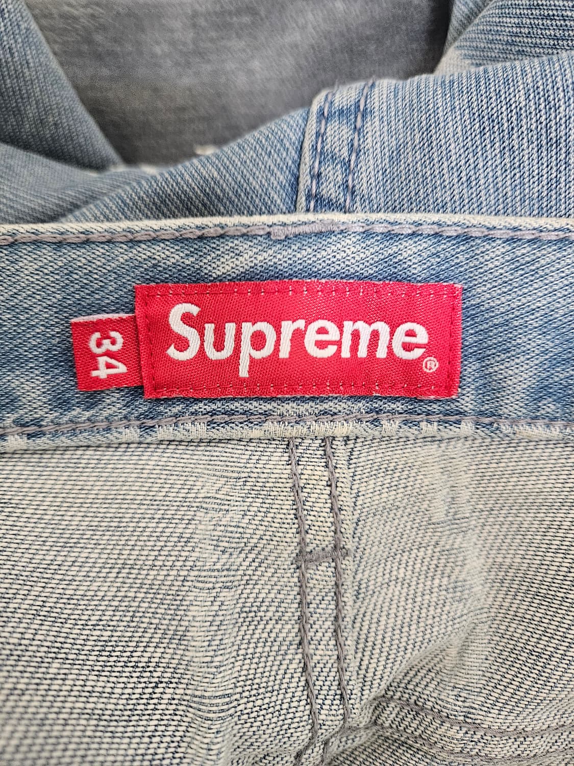 슈프림 로고 자수 팬츠 34 상품이미지4