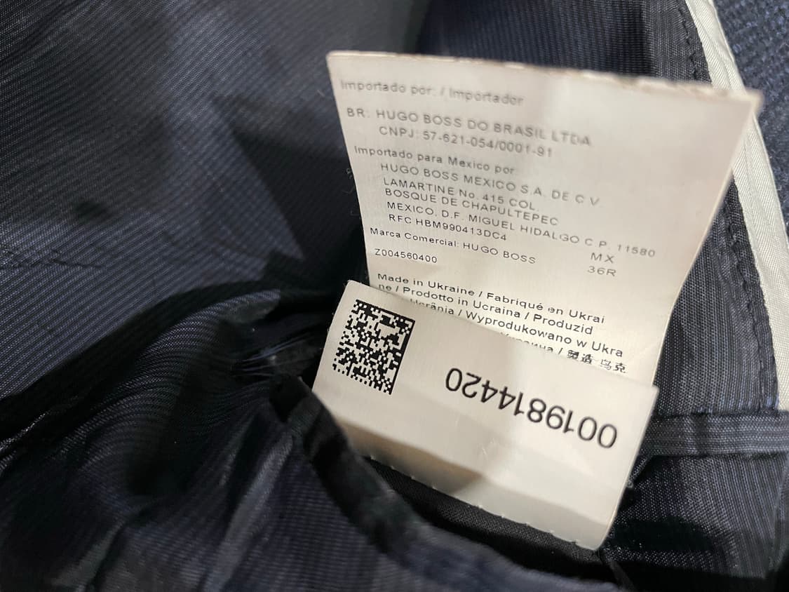 HUGO BOSS 남성 피코트 네이비 46 상품이미지5