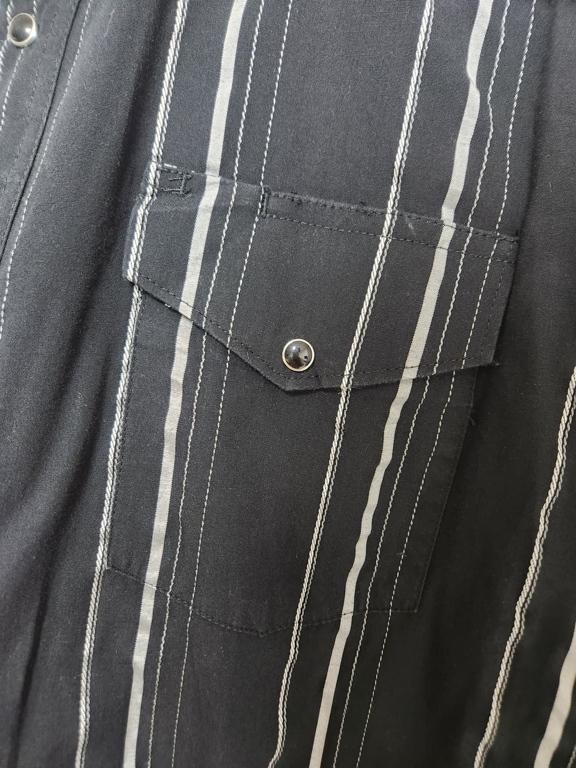 랭글러Wrangler 스트라이프 웨스턴 셔츠 XL - S189 상품이미지5