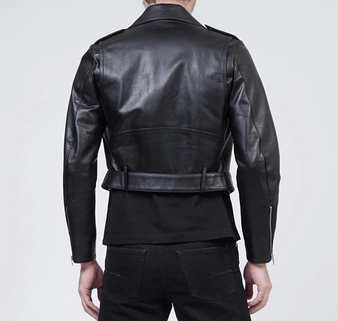 48 발렌시아가 fw16 크롭 레더 가죽 라이더 자켓 상품이미지4