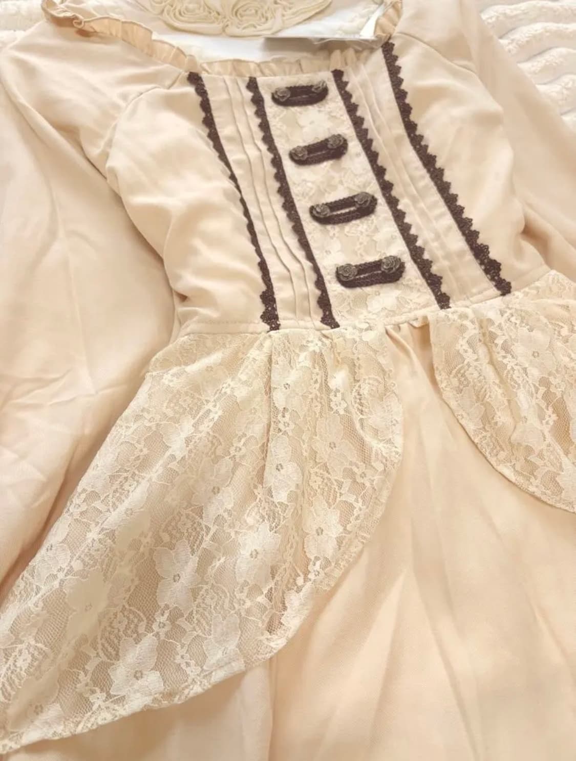 엑시즈팜 라떼갸루 로리타 레이스 원피스 상품이미지2