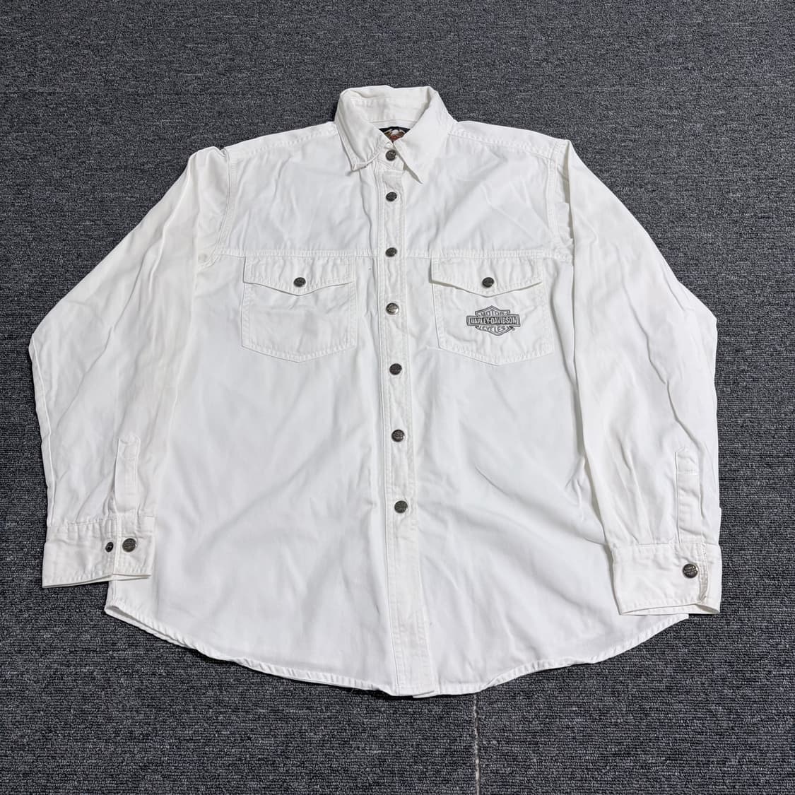 할리데이비슨 화이트 셔츠 자켓 상품이미지1