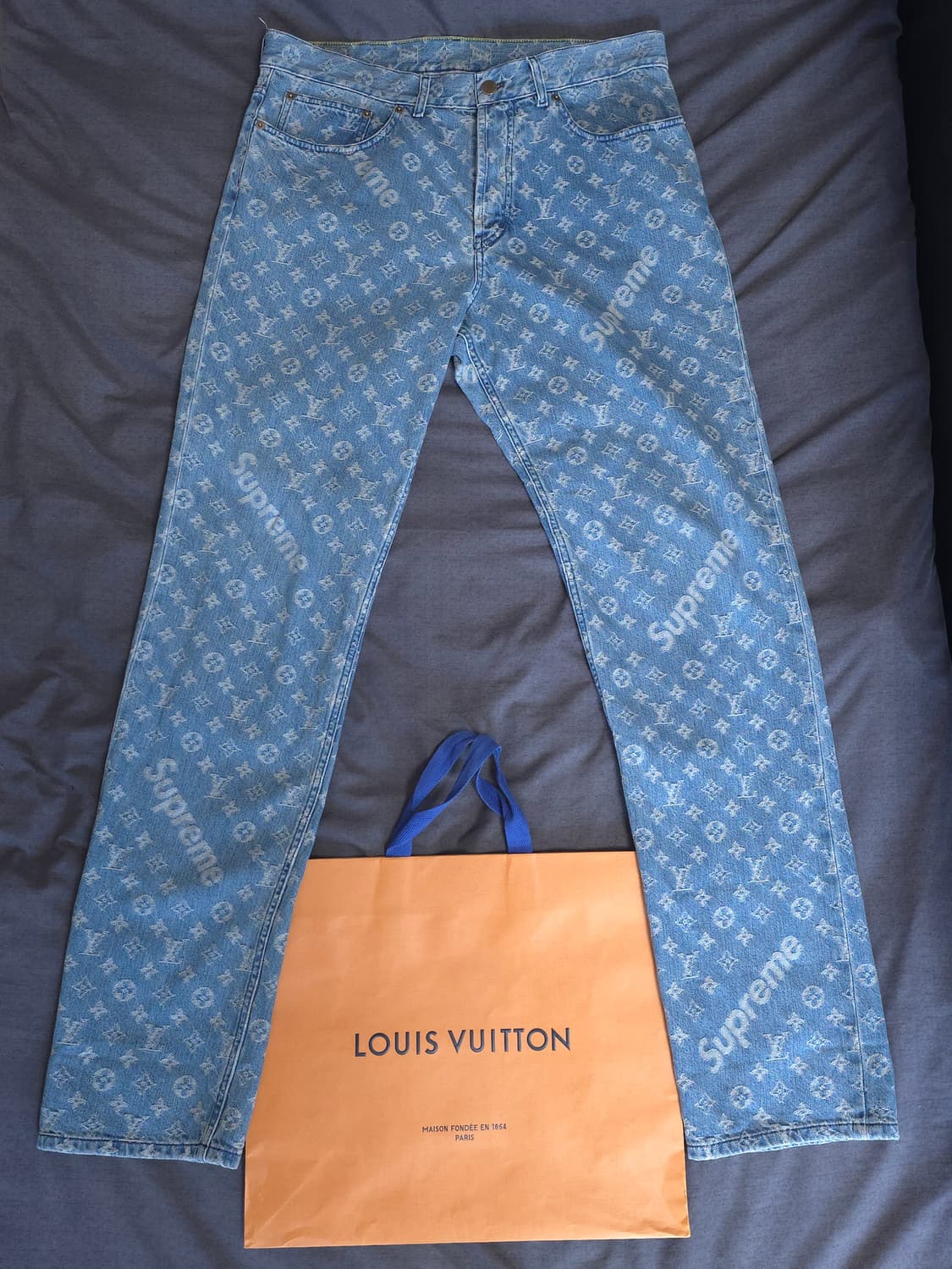 [34] 슈프림 루이비통 모노그램 데님팬츠 상품이미지2