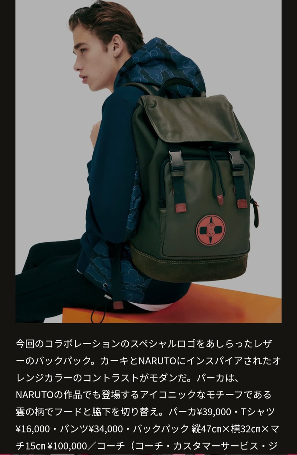 Coach x Naruto x Micheael B. Jordan 백팩 상품이미지2