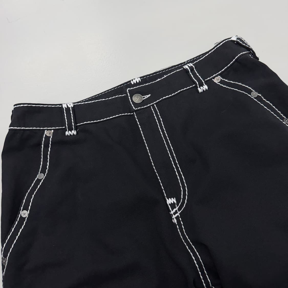 트루릴리전 마스터 헌터 빅로고 새깅 팬츠 블랙 상품이미지4