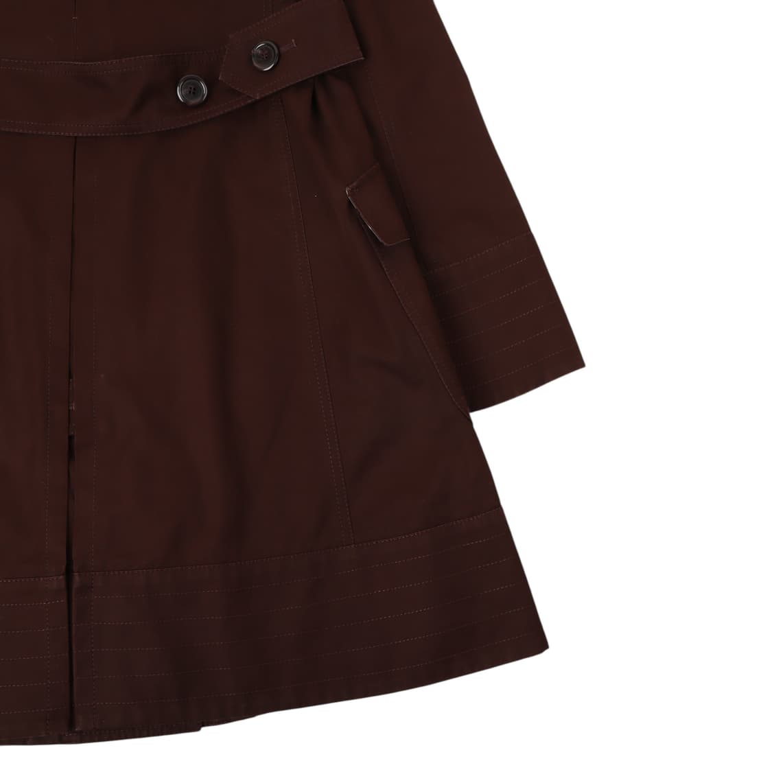 버버리 블루라벨 다크브라운 더블 트렌치코트 상품이미지7